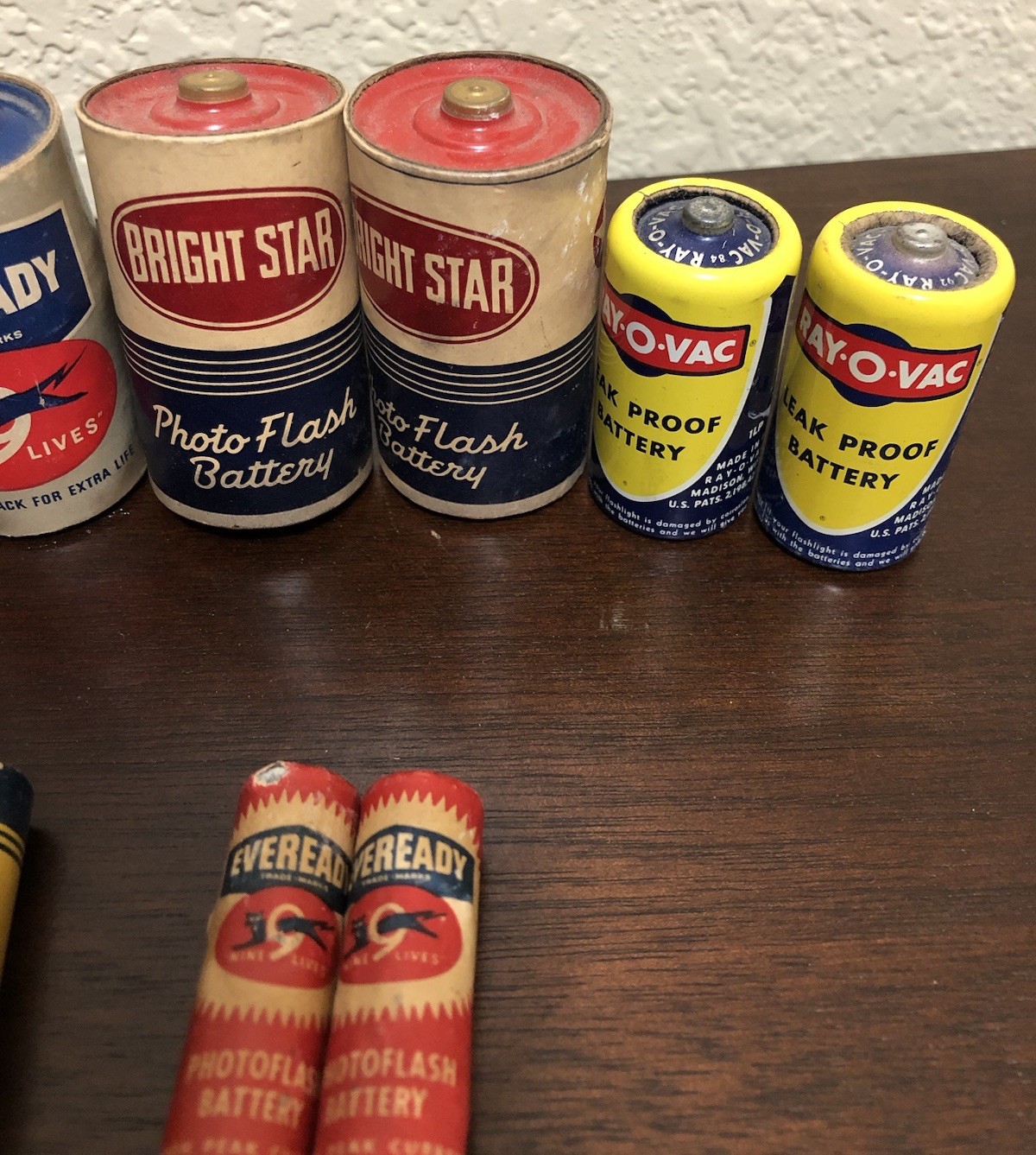 Vintage Photo Battery Lot Great Display Graphics Bright Star Eveready 16 Pcs