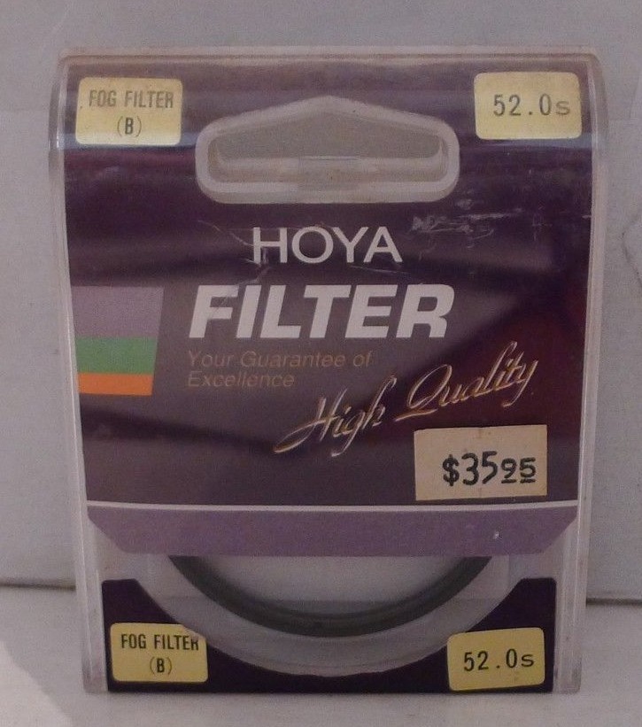 Hoya Fog Filter (B) Filter 52mm Filter +Product Case – NEW – Made in Japan