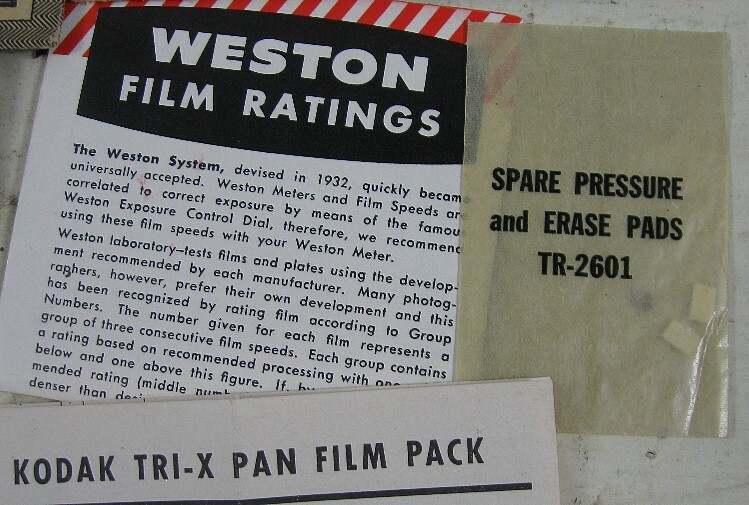 Vintage Camera Papers Samoca Flash Gun Weston Kodak