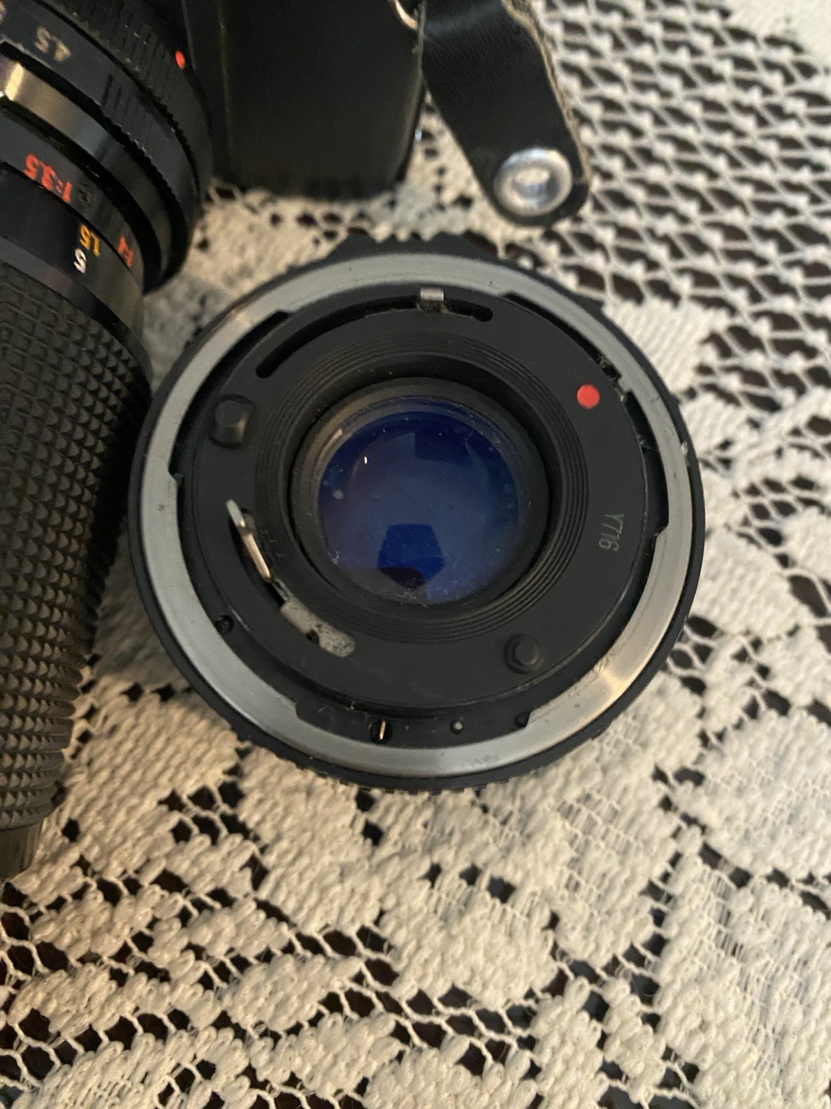 Canon T50 Camera and Strap Auto Film Transport 50mm Lens Untested ZA5