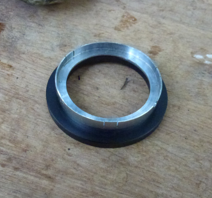 42mm A42 push fit slip on step up brass mount 49mm filters 2 part GB