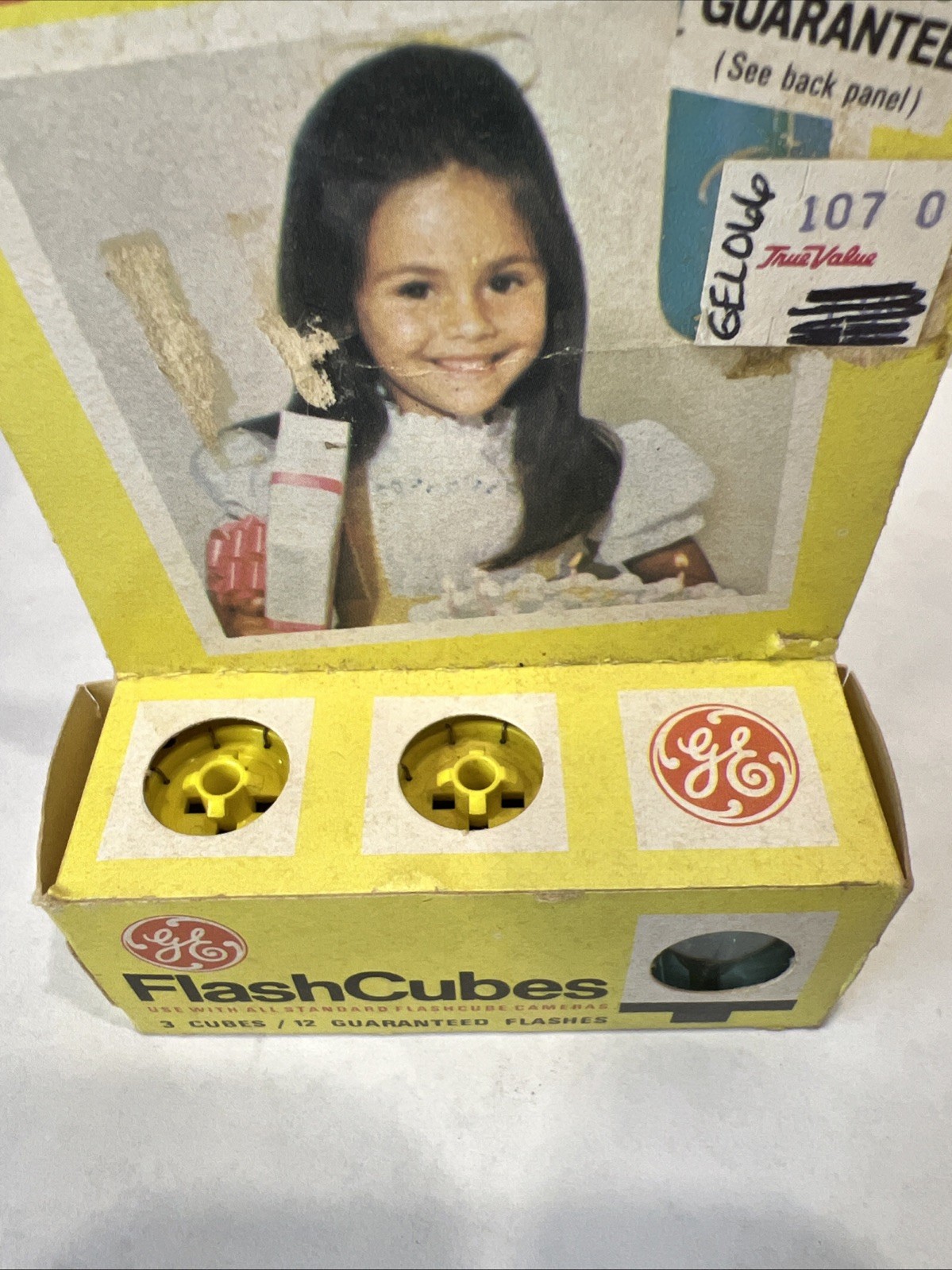 Vintage G.E. FlashCubes 3 Cubes Original Box General Electric Camera Flash USA