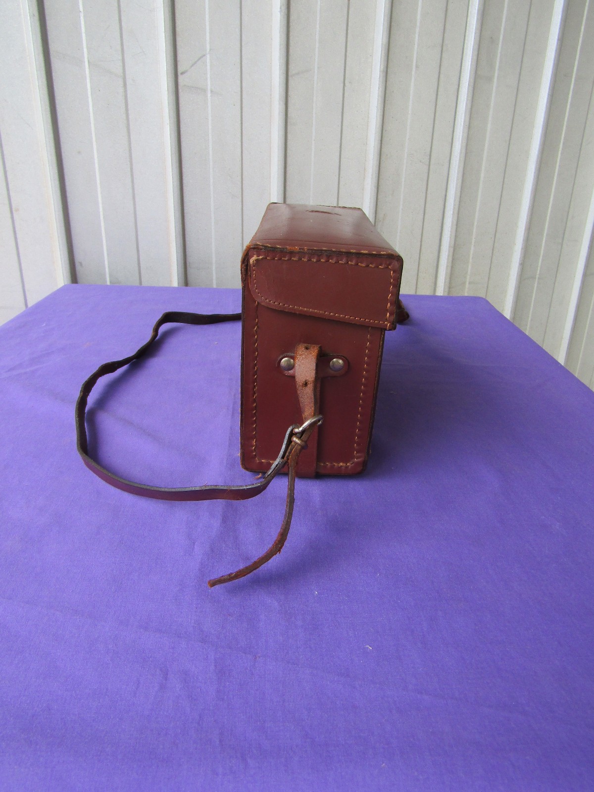 Leather Camera Case with Carry Strap Zeiss 1940s Vintage