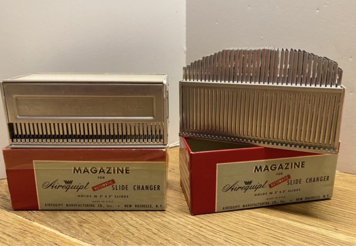 VTG 6 Boxes Airequipt Magazine Slide Changers W/Barnett & Jaffe Baja Slide Case