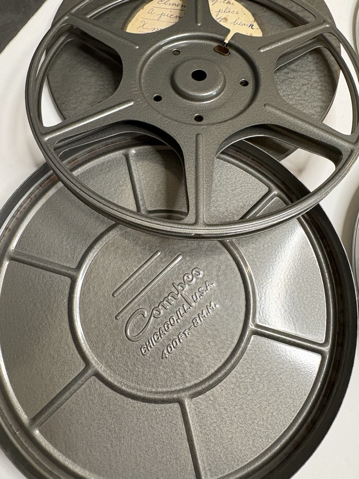 Vintage 8mm Reels And Storage Containers Empty Compco Set Of 2