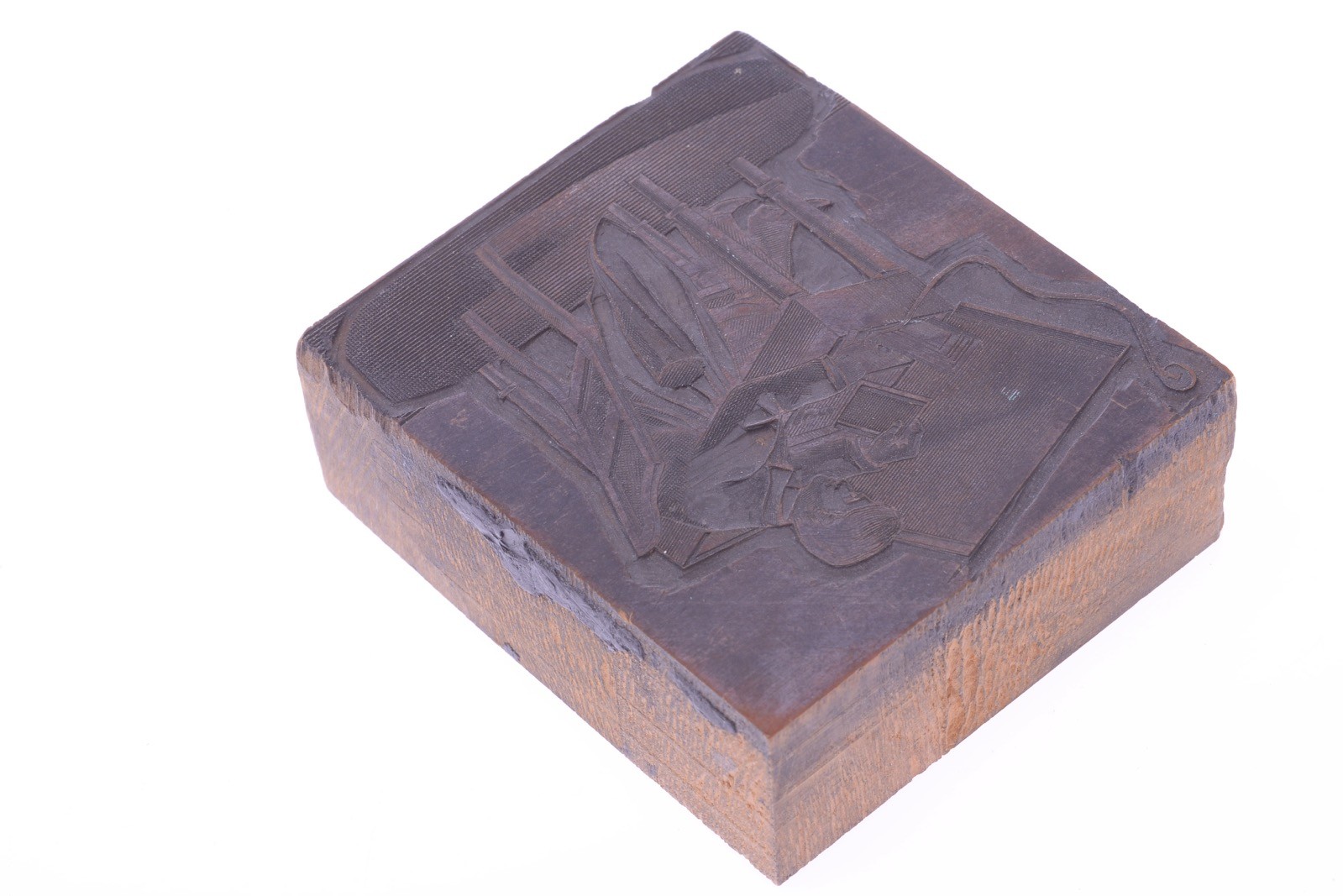✅ VINTAGE PRESS PRINTING BLOCK LARGE FORMAT CAMERA ‘PHOTOGRAPHERS TABLE’ 143
