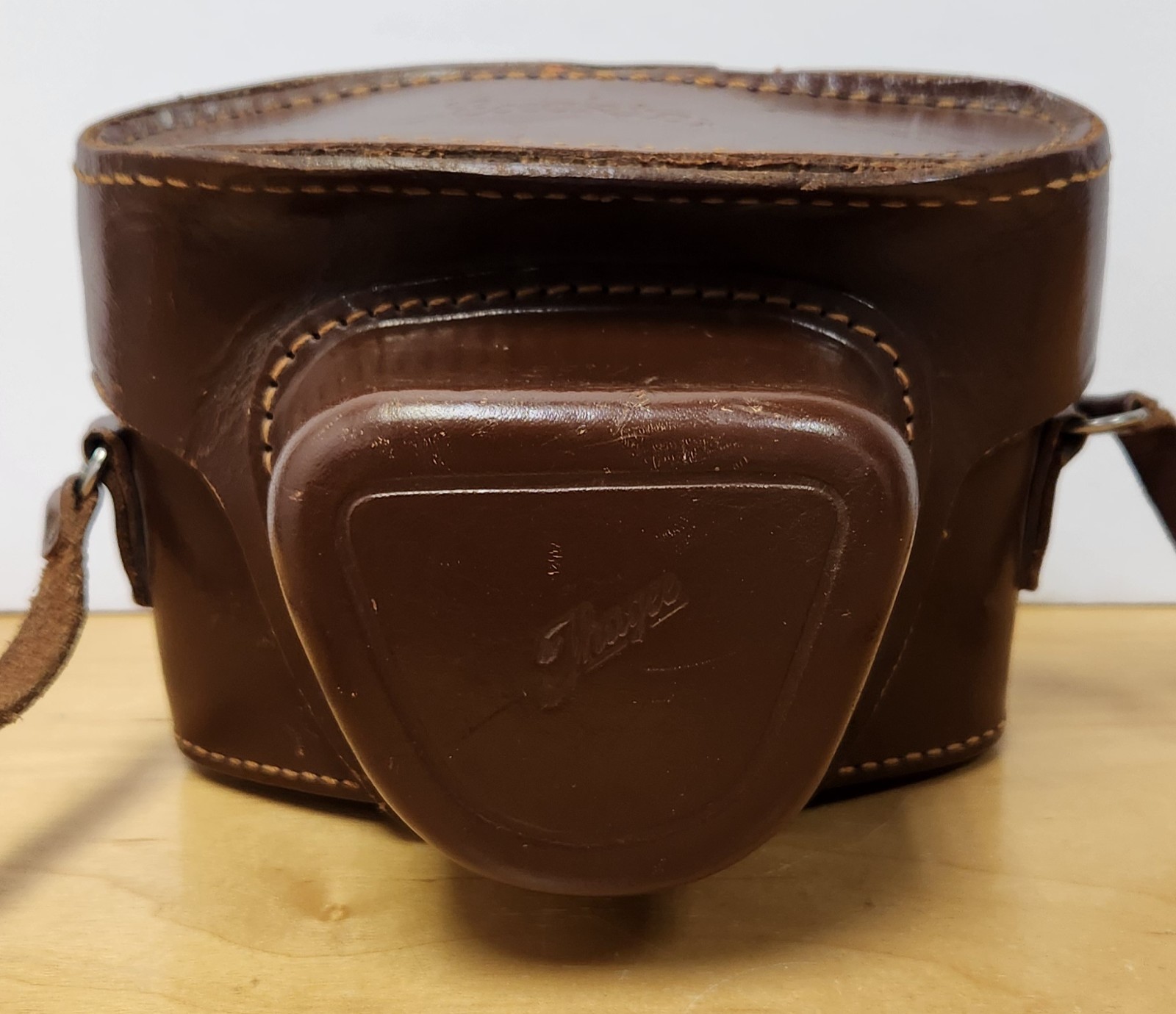 Vintage 1950’s Ihagee Dresden Leather Ever-Ready Camera Case Exakta Varex VX