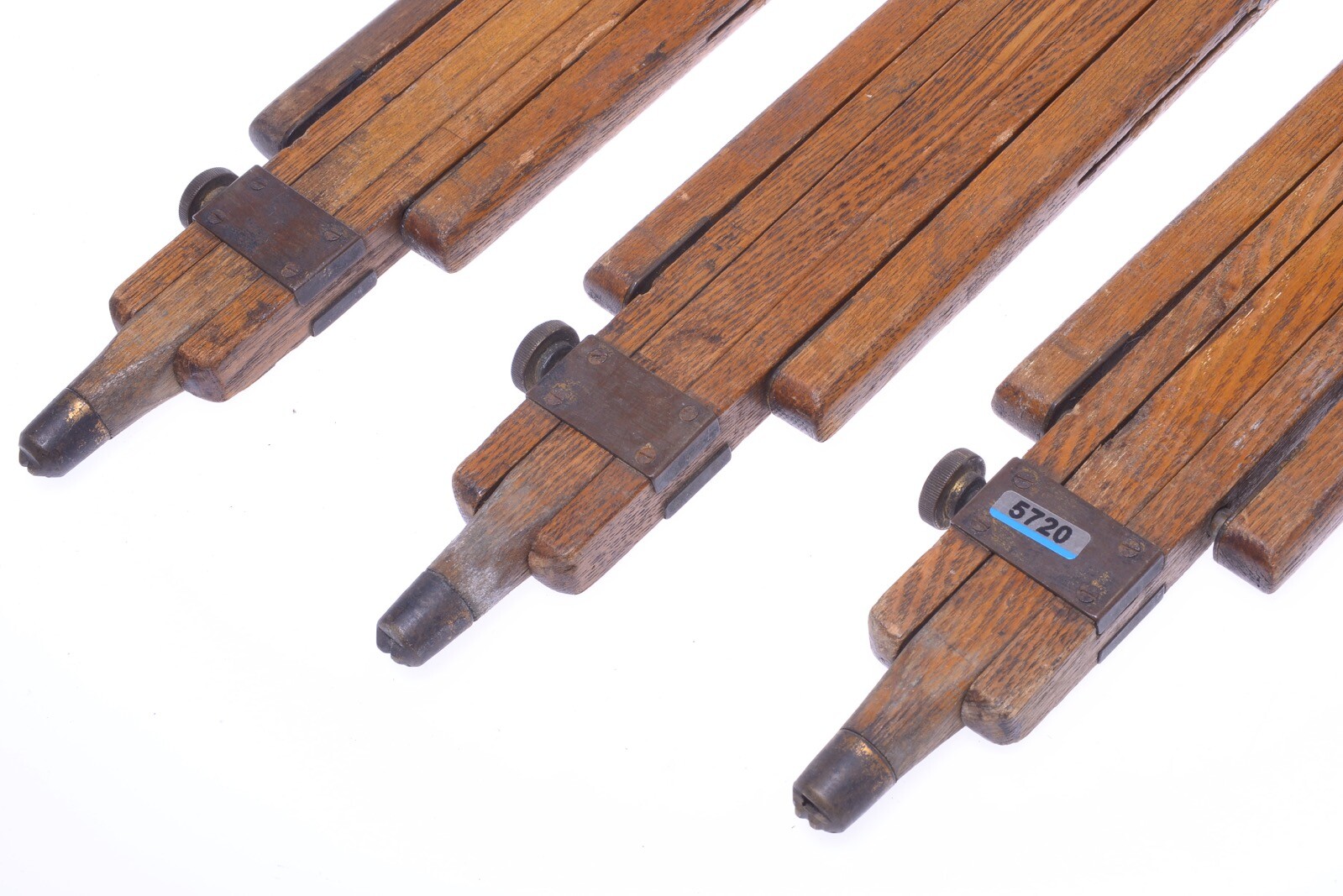 ✅ ANTIQUE WOOD TRIPOD 152CM, 59.84″ THORNTON? ROSS? LANCASTER? FIELD CAMERAS