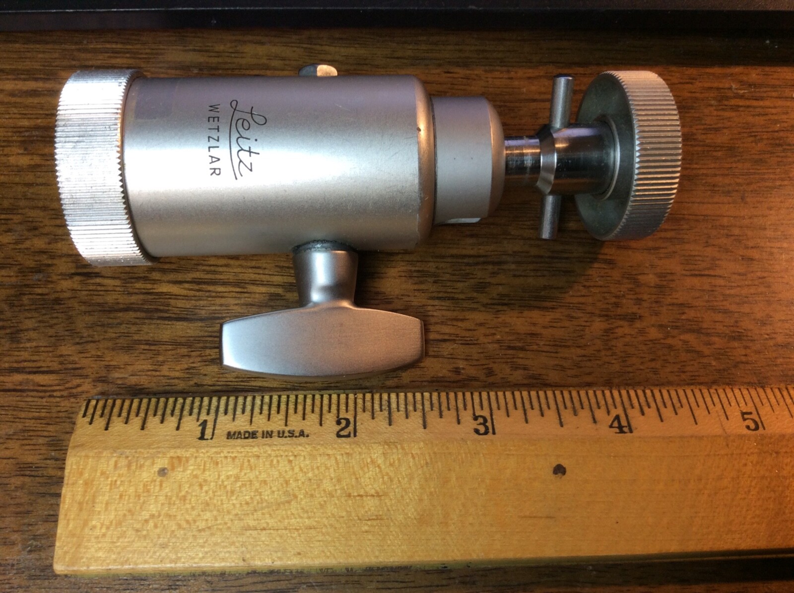 NICKEL BALL HEAD LEITZ WETZLAR TRIPOD LEVEL MOUNT FITS LEICA M CAMERAS M3, M6 M2
