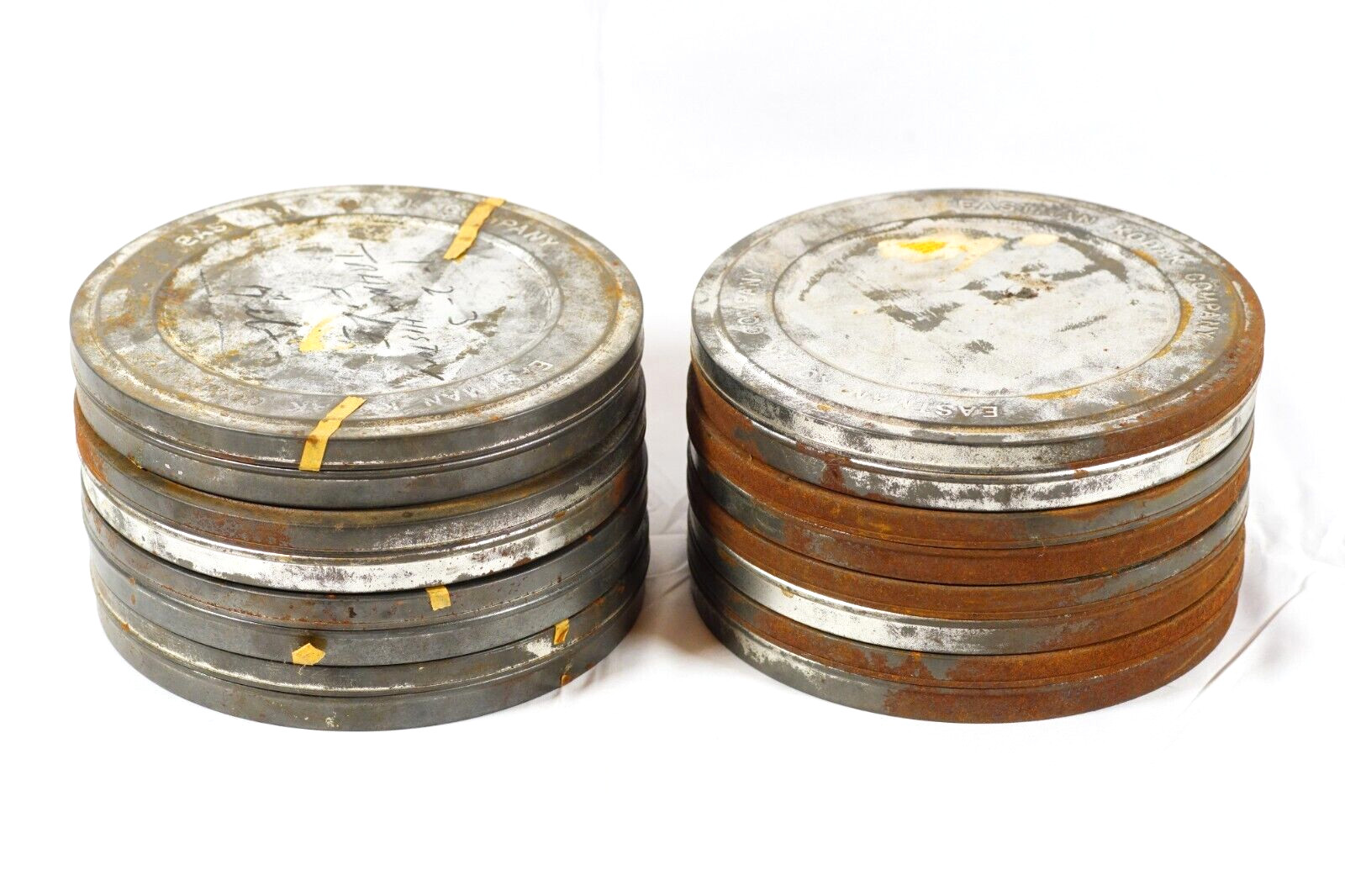 1960’s Eastman Kodak Company Vintage Metal 16MM Film Reel Canisters 7.25″