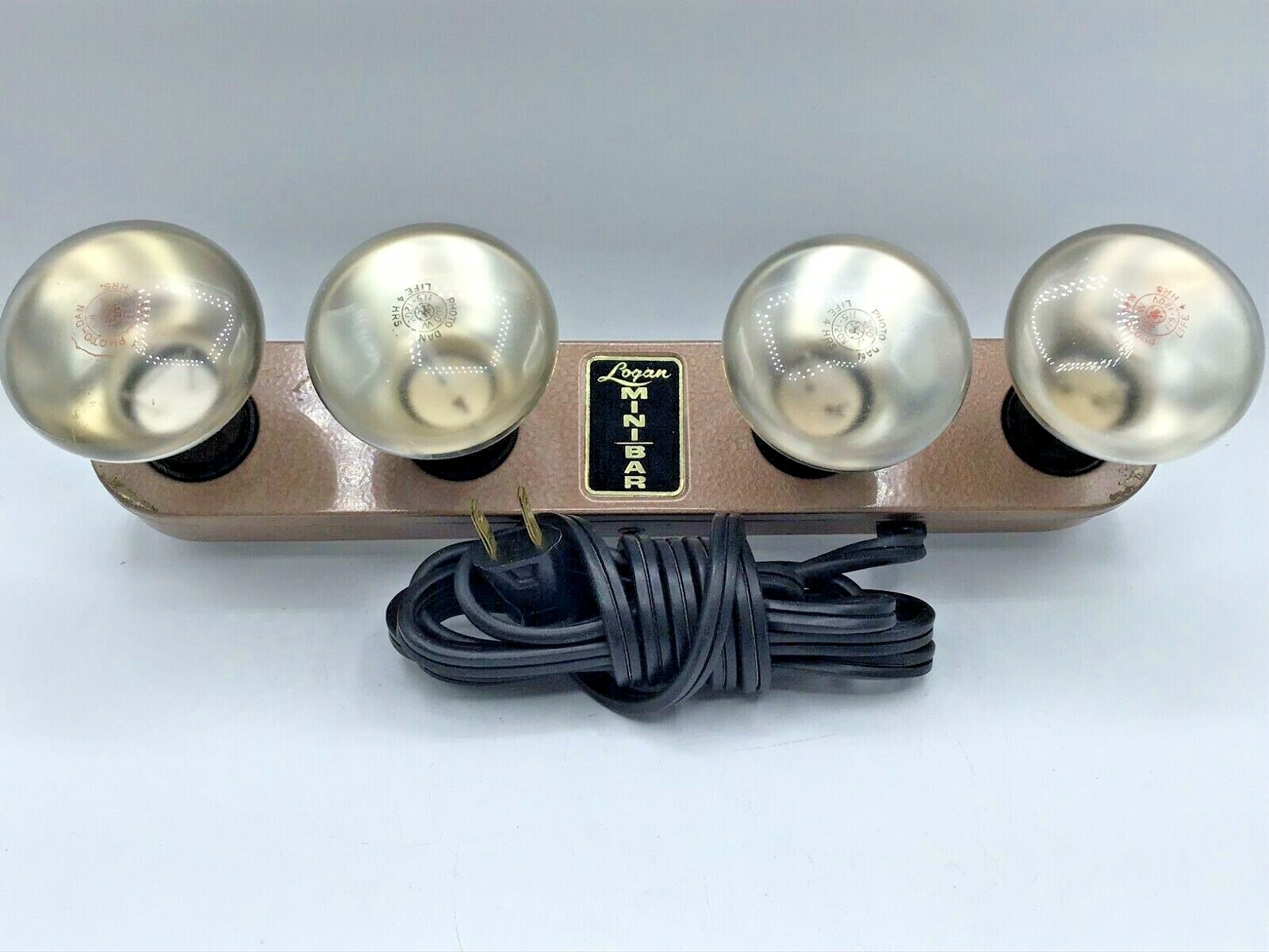 LOGAN Mini Movie Light Box Bar detachable Lucite handle in Case & 4 bulbs works