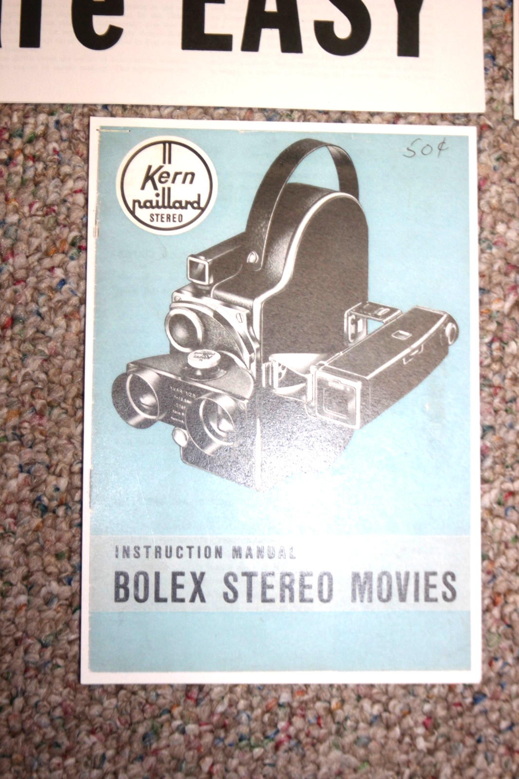 4 – Bolex STEREO Camera / Projector Information, Instructions, Manuals