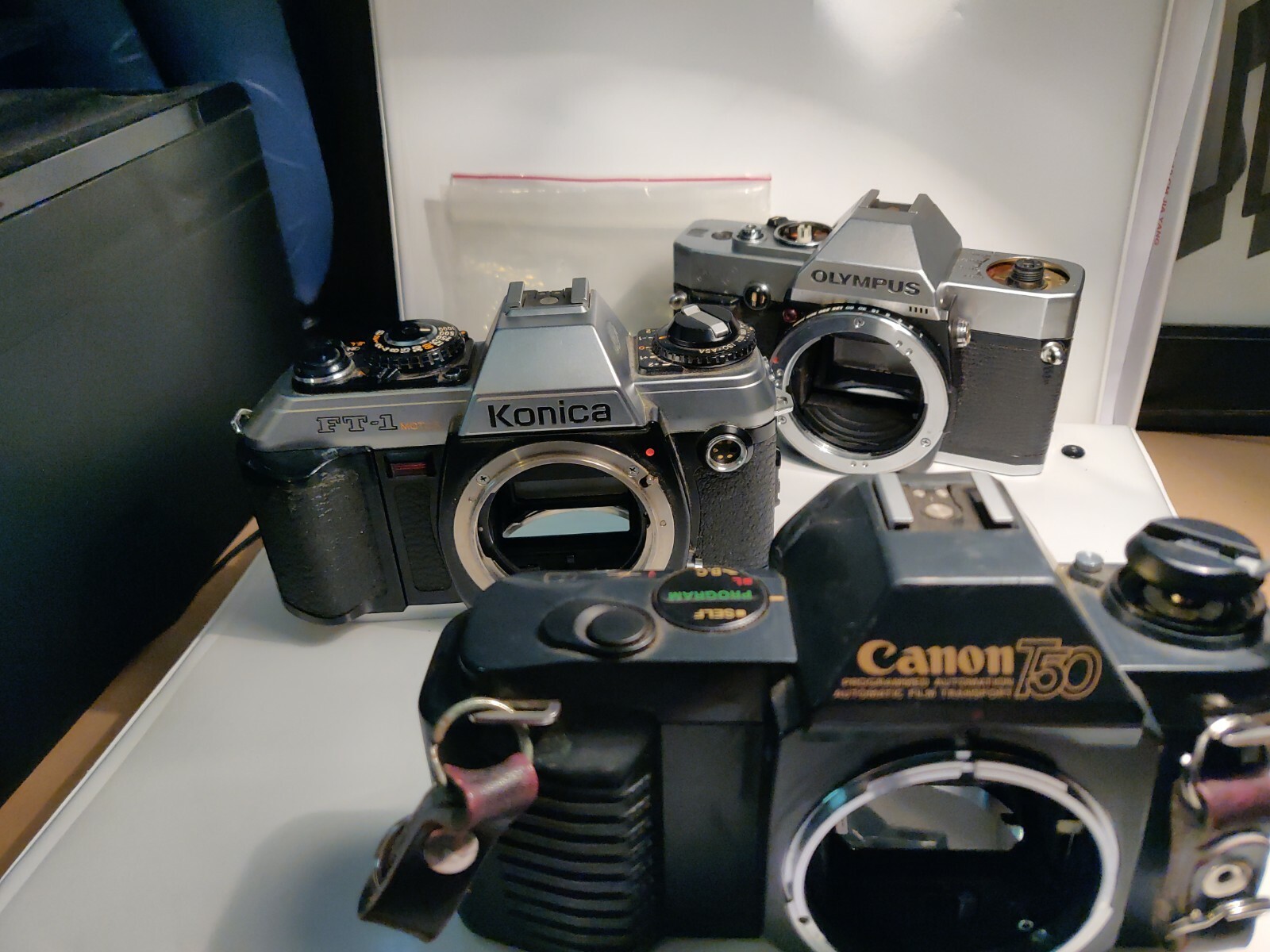 Canon T50 Konica FT-1 Olympus OMG Olympus Camera bodies