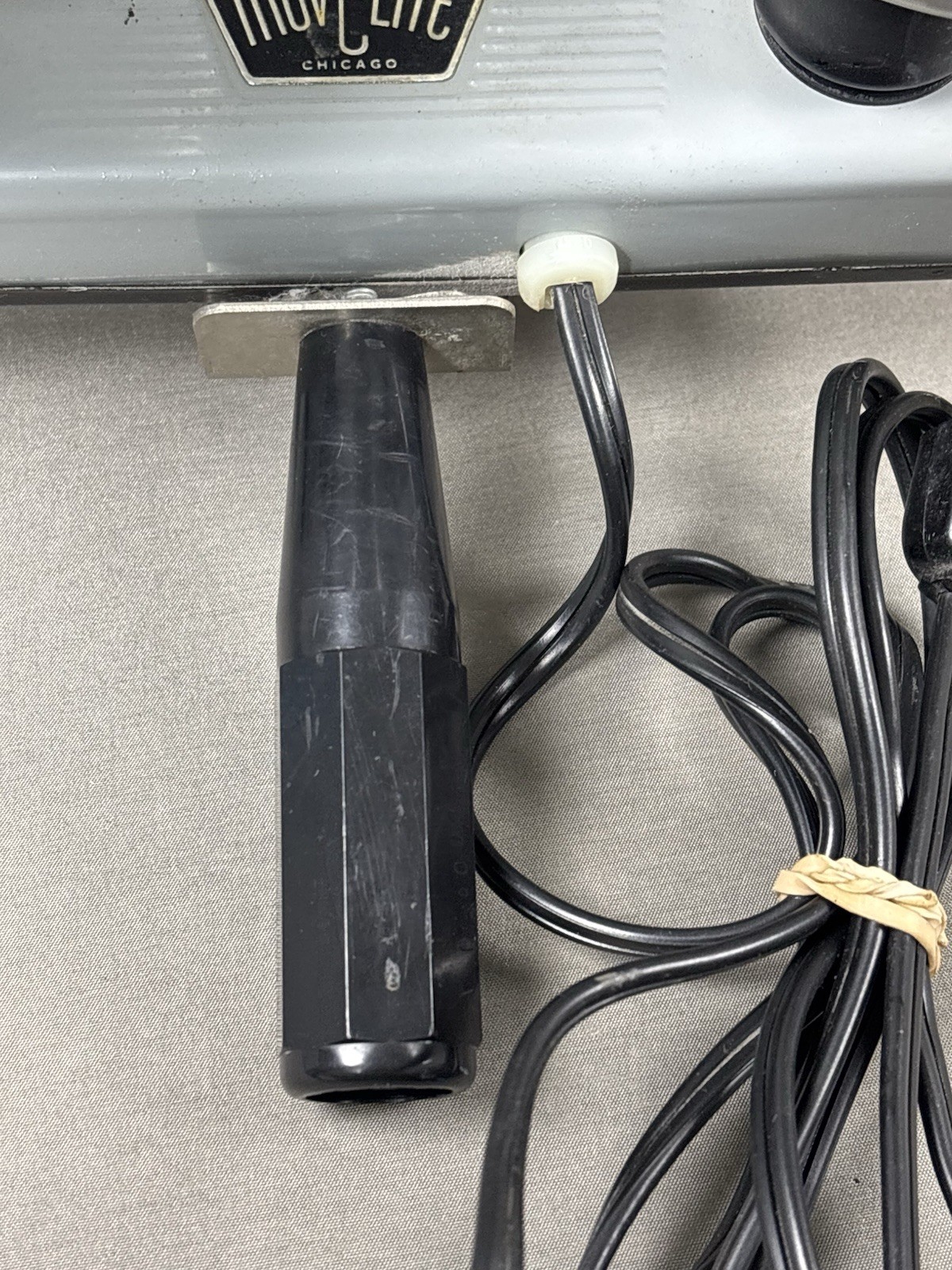 Vintage MOV-E-LITE Handle With 2 Lights Tested Works Acme Lite