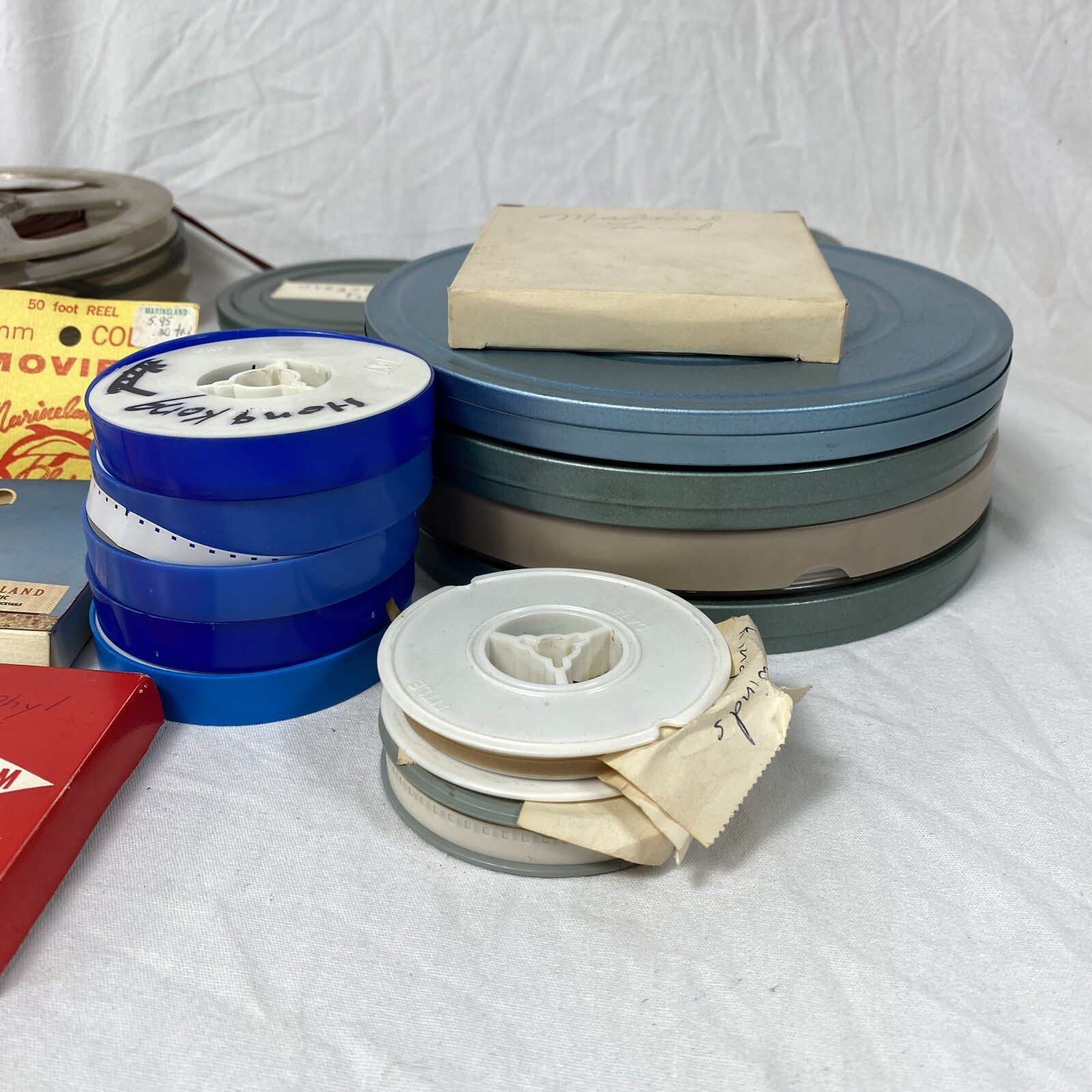 29 Vintage 8mm Super 8 Reels & Film Cans Ski Alaska Island Expedition Home