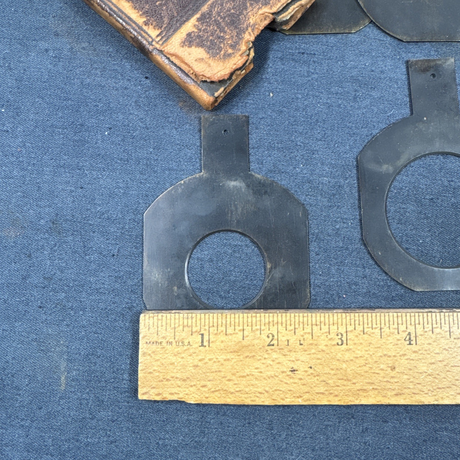 62mm Brass Waterhouse Stops For Petzval Lens with Leather Case – Full Set of 6