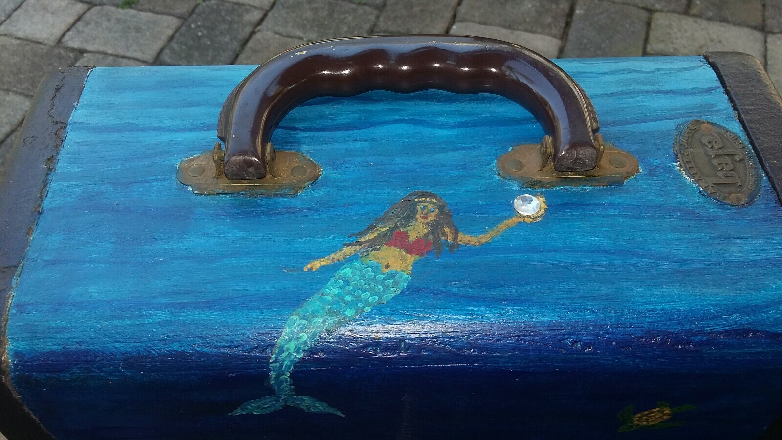 Vintage Barnett Jaffe Baja slide case/ Unique functional Art signed by artist