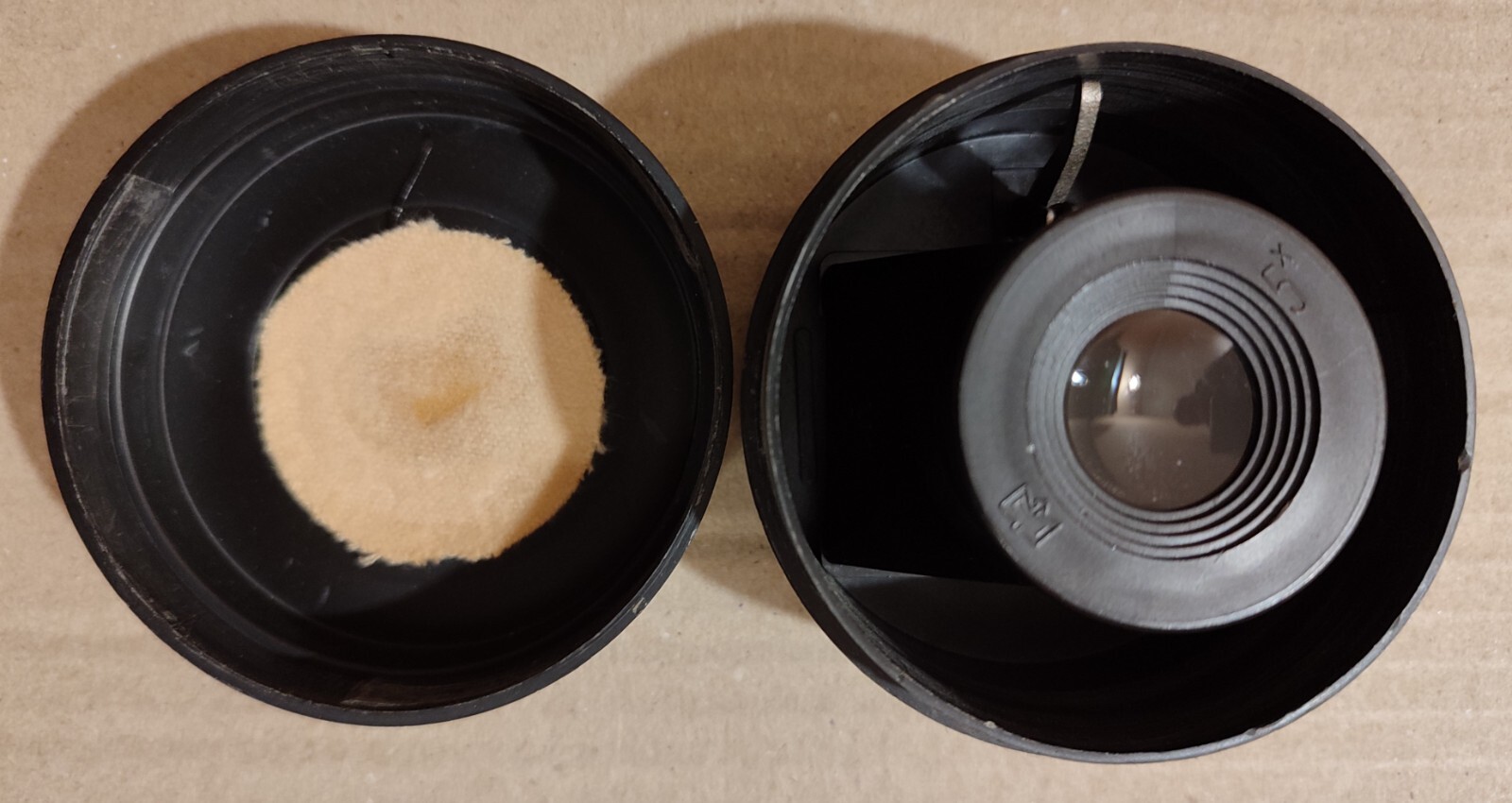Vintage Magnifier USSR for viewing frames of the photo film L-5x & box