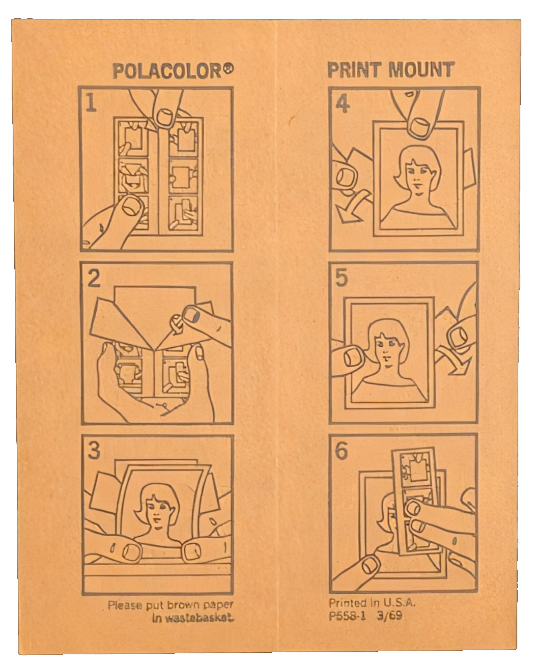 Vintage Polaroid Polacolor Print Mounts – Qty 24 – Approx 3 1/4 x 4 1/4″