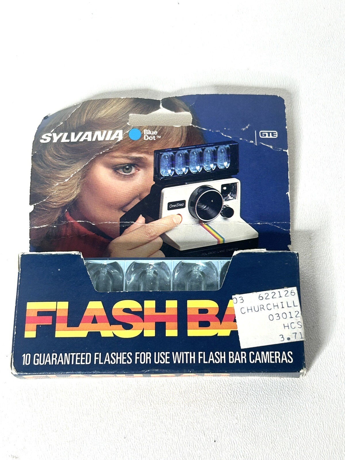 Vintage GTE Sylvania Blue Dot Flash Bar 10 Flashes – NEW in original package