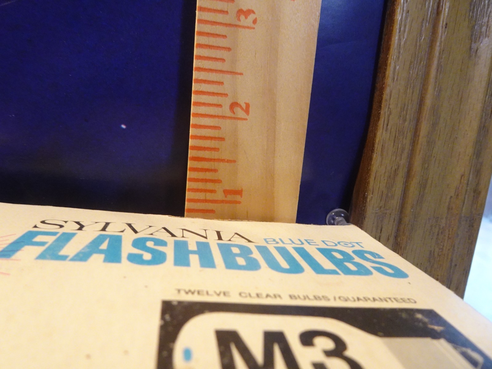 SYLVANIA Blue Dot Flashbulbs M3B Box of 12 CLEAR Unused NOS