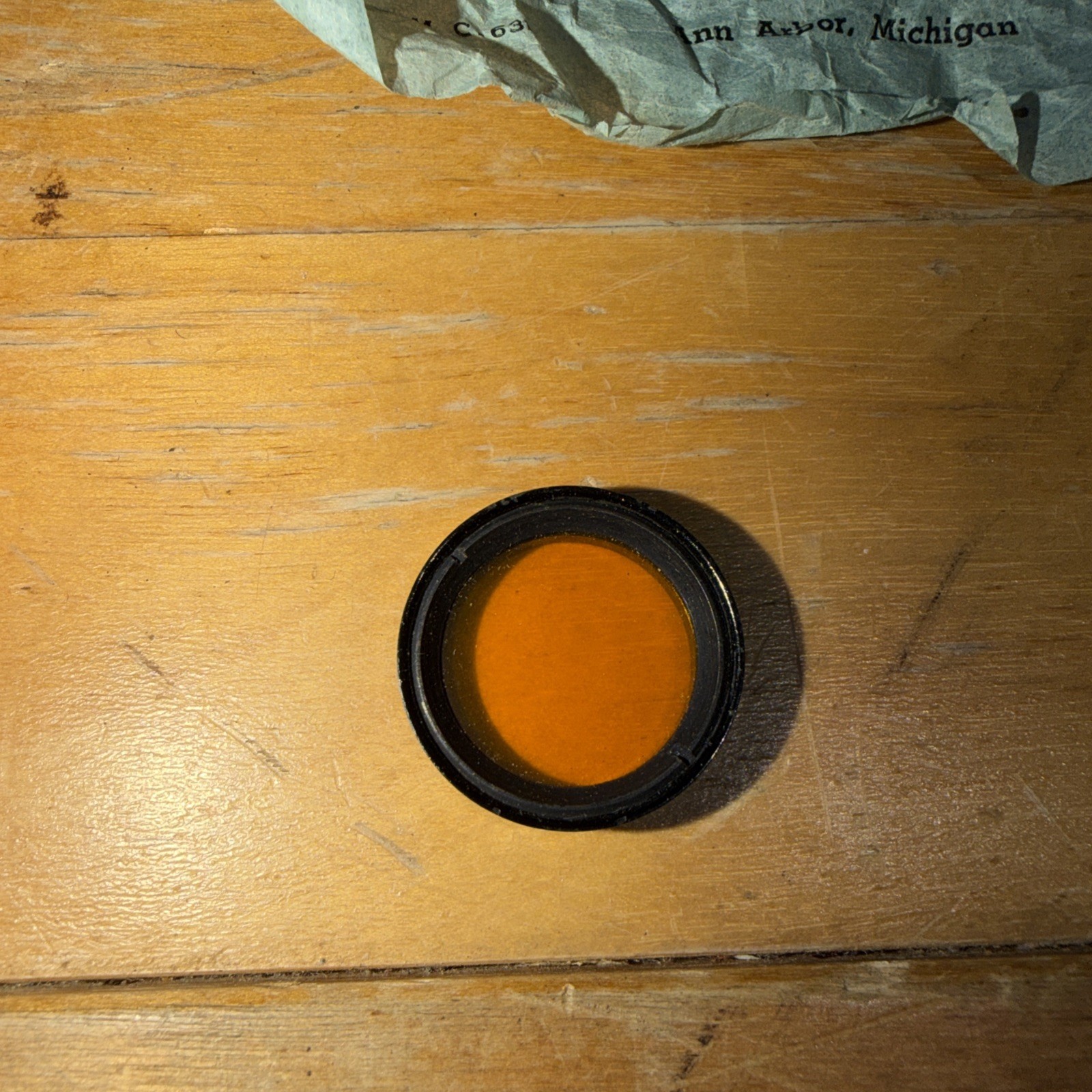 Argus Lens Accessory No. C-63 for Model “C” Light Yellow 4X Filter *RARE*