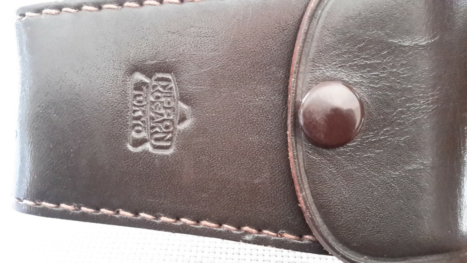 Vintage Nikon? Nippon Kogaku Pocket Leather Case Made in Japan Rare EUC