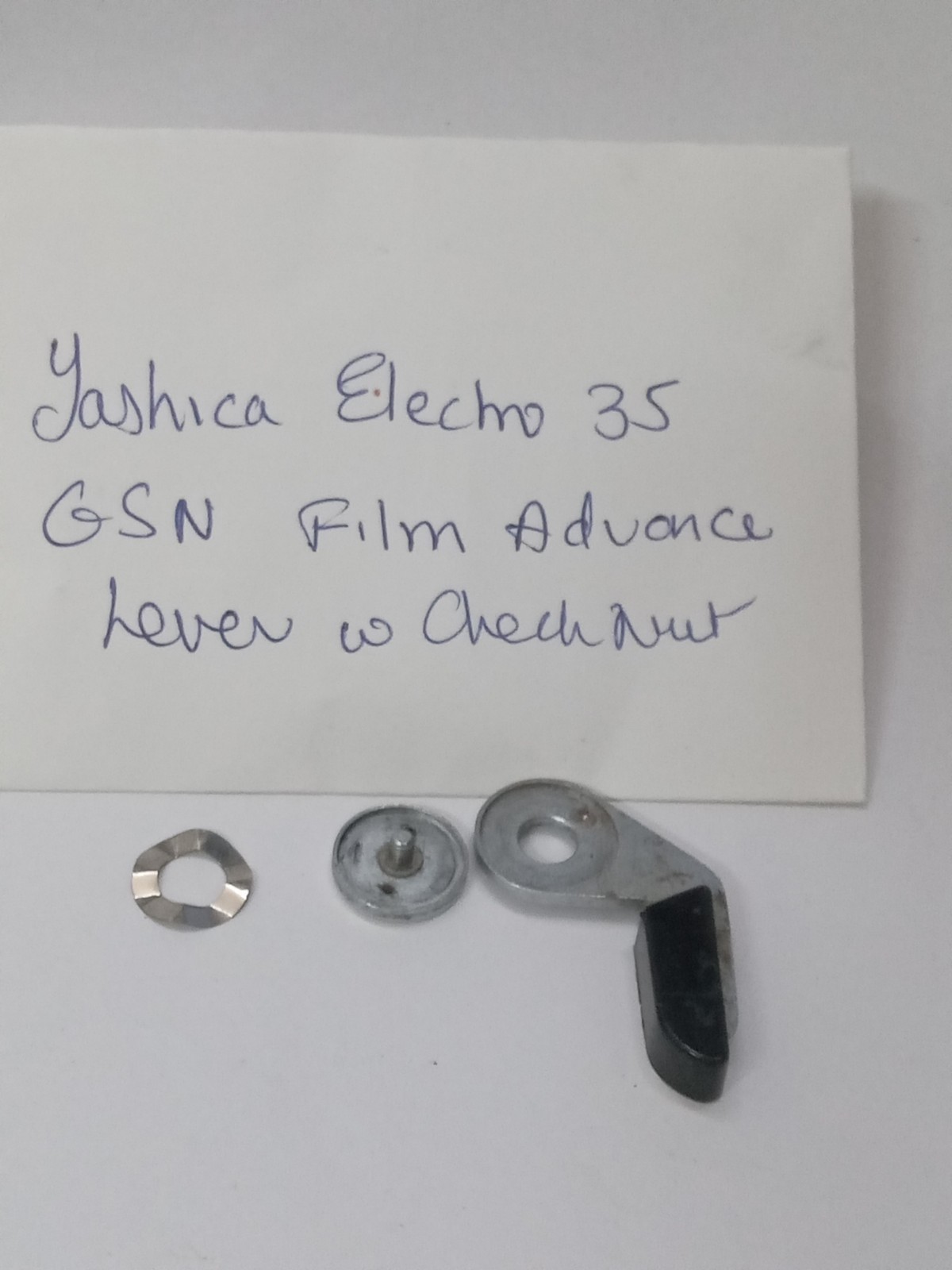 Yashica Electro 35 GSN Film Advance Lever W Checknut, Original Used Part Good