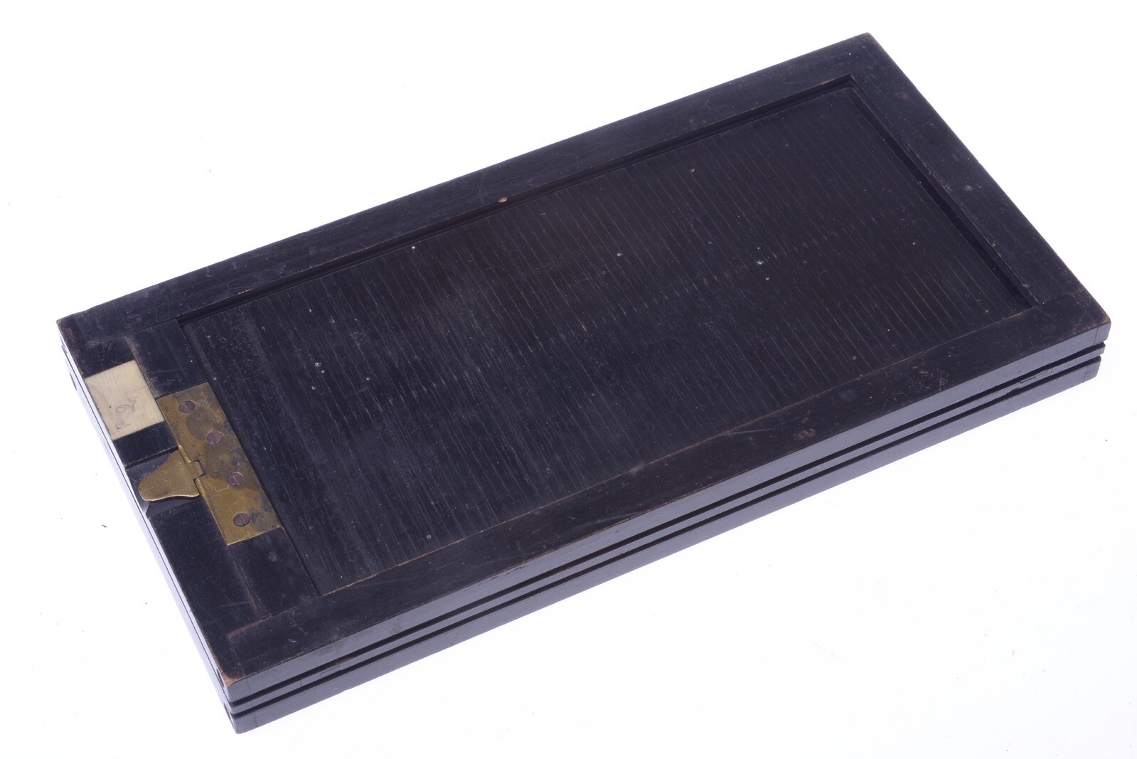 ✅ UNBRANDED ANTIQUE WOOD GLASS STEREO, PANORAMA PLATE HOLDER 9X18CM CAMERA