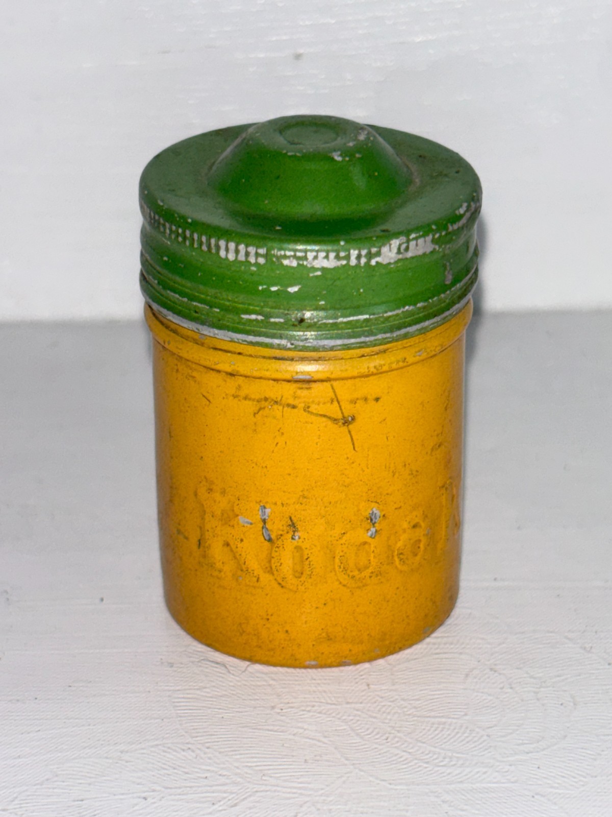 Kodak Film Metal Tin Canister 35mm Vtg Yellow Green Empty Photography Camera Can