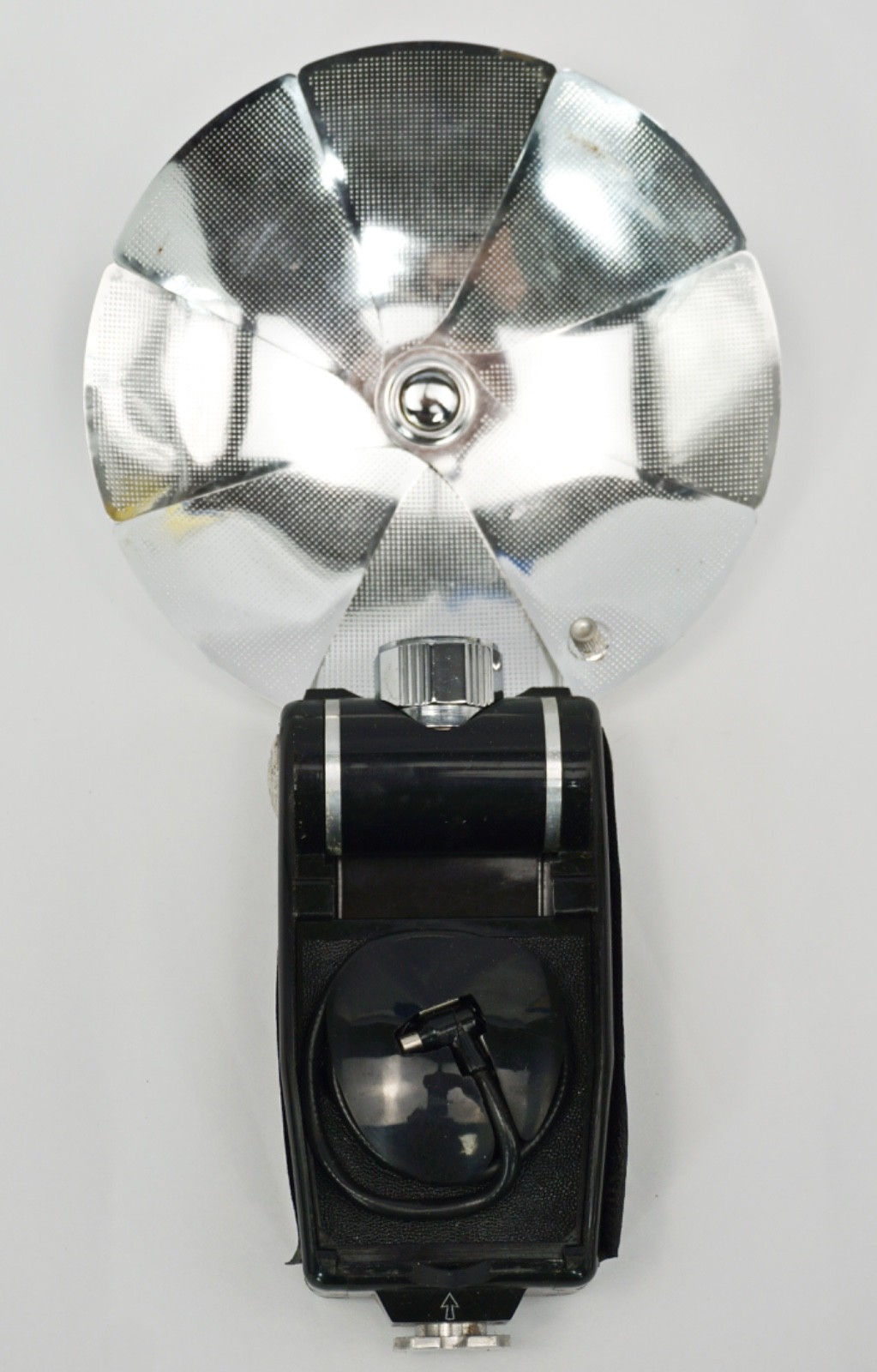 Vintage Agfa AGFALUX Compact Flash Bulb Unit Fold-out Reflector & Pouch Untested