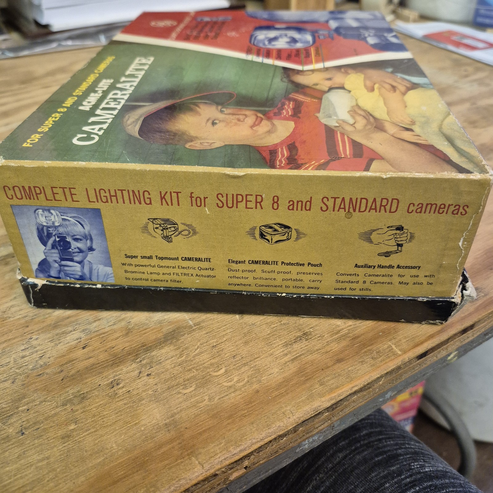 Vintage Lighting Kit Cameralite Light Super 8 & Standard Cameras Model 71