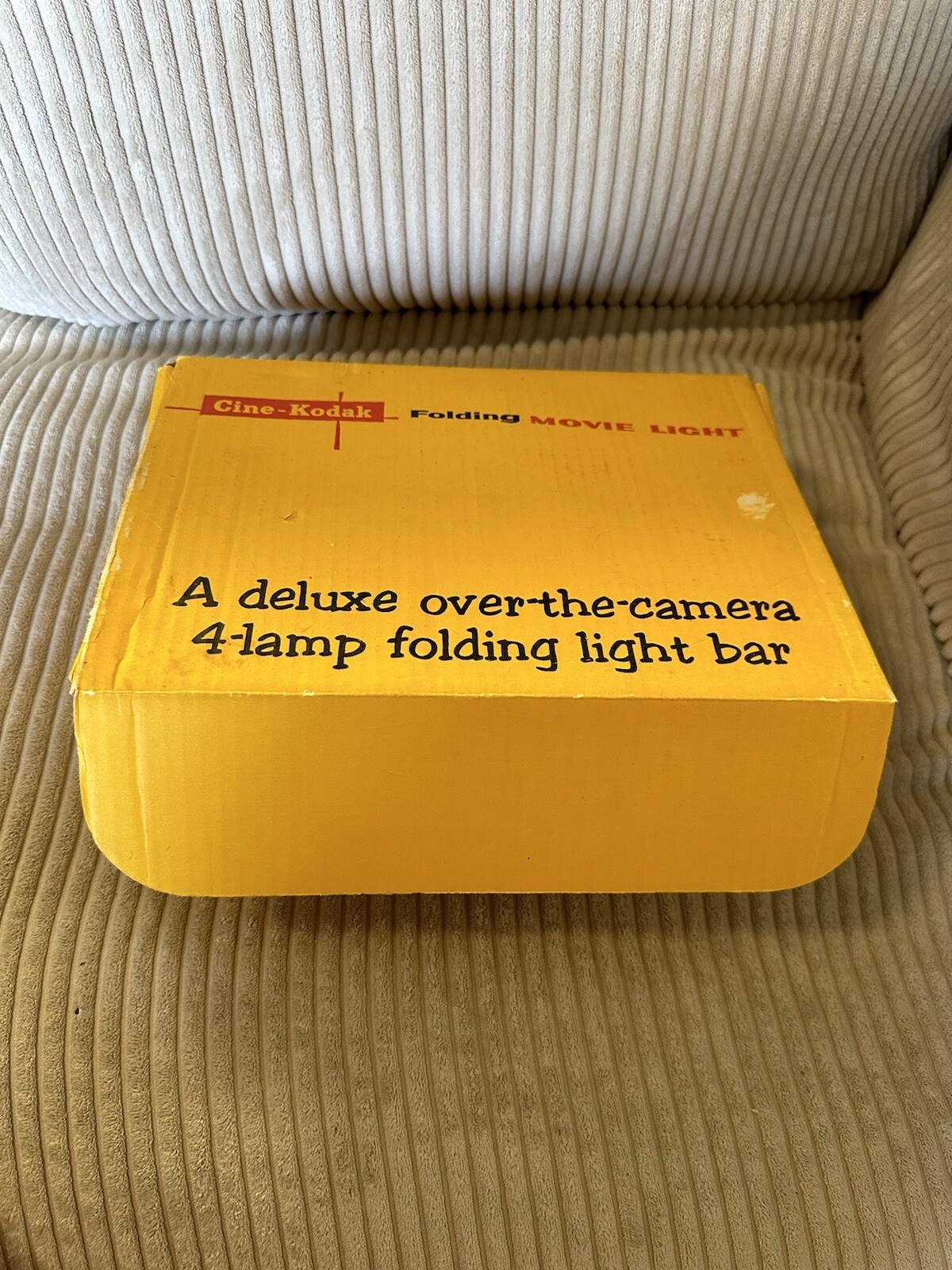 VTG Cine-Kodak Light Bar Folding Movie Light Electric Lamp Original Box Manual