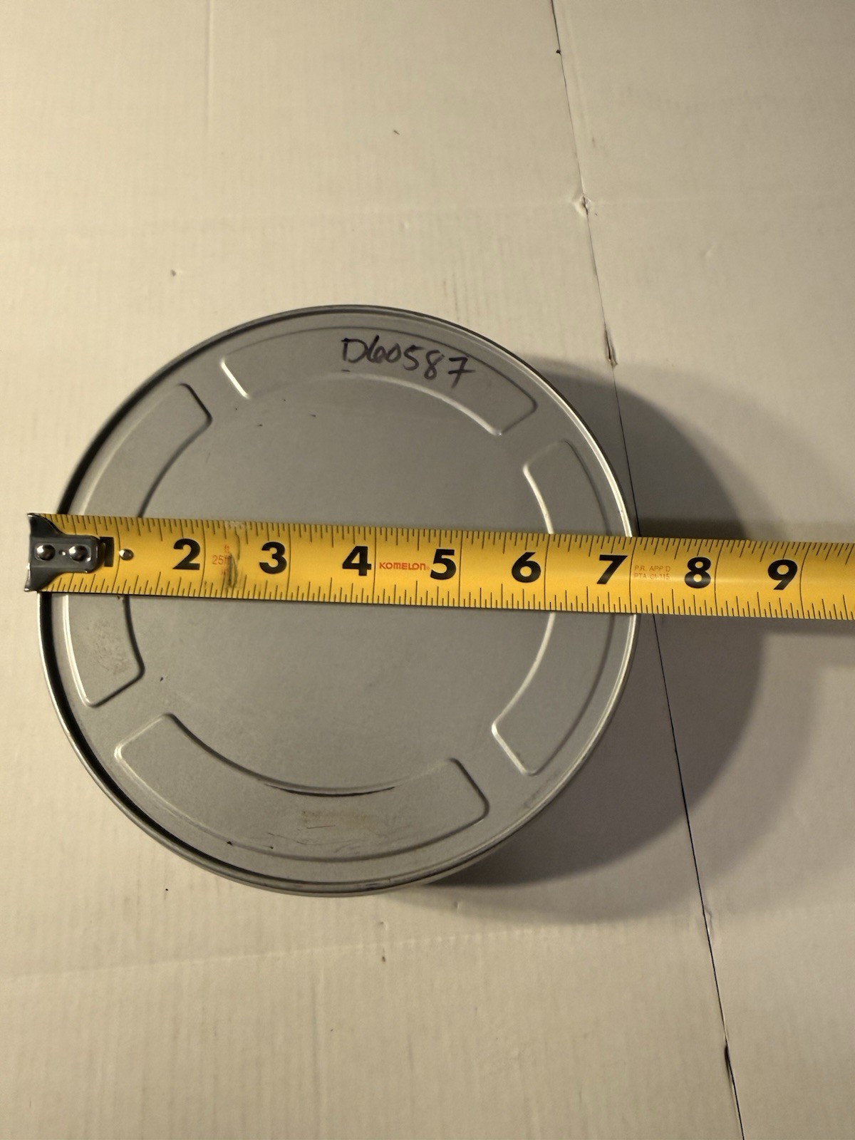 Vintage 7 Inch Metal Film Canisters No Brand Name