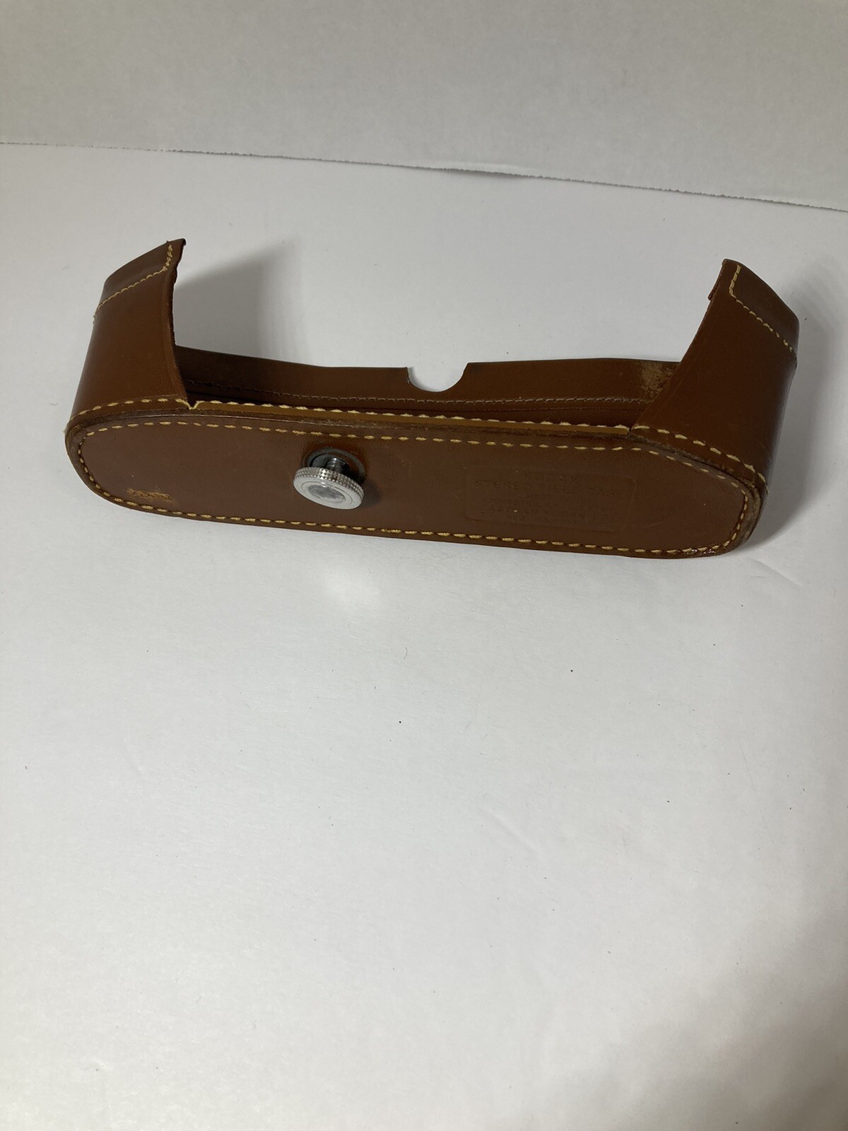 Kodak 3D Stereo Camera: Leather Field Case. Vintage Replacement Bottom Only