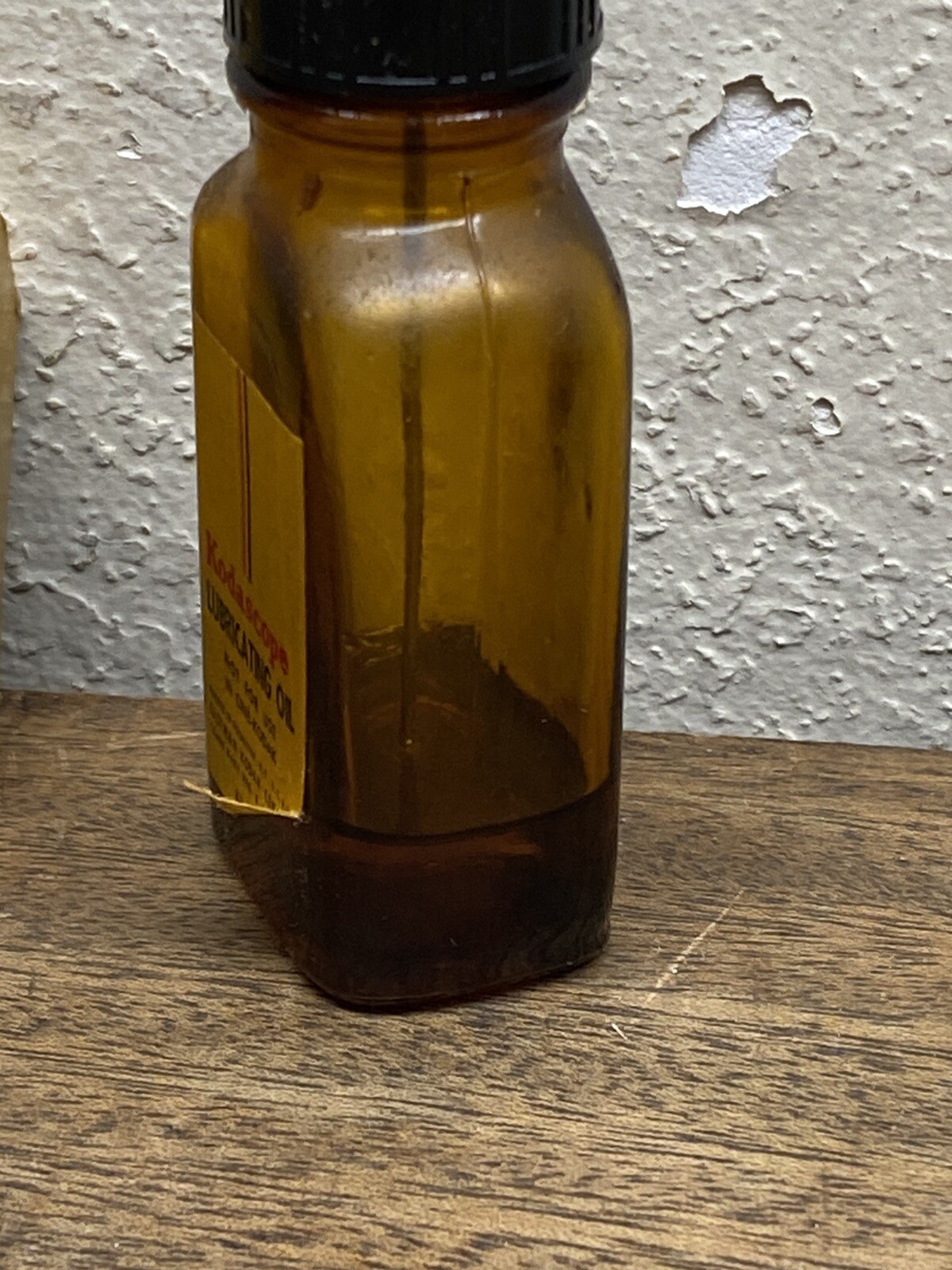Vintage Eastman Kodak Kodascope Lubricating Oil Original Box & Bottle 1/4 full