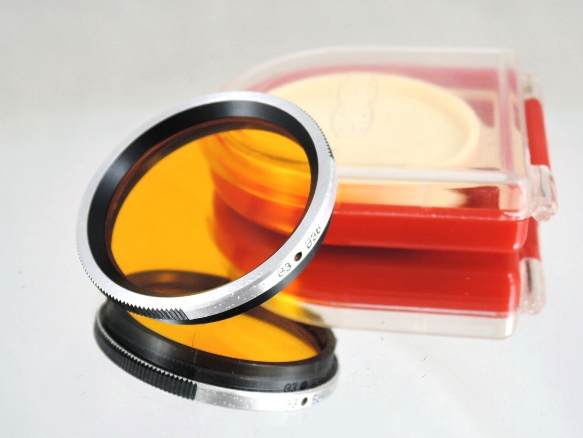 Flexaret G3 B36 Orange Filter MEOPTA Genuine Accessories Bayonet Good Glass