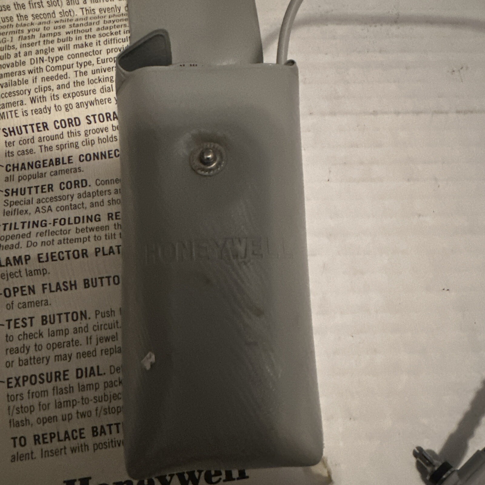 Vintage Honeywell Tilt-A-Mite Camera Flash Unit Fan Style made in Japan