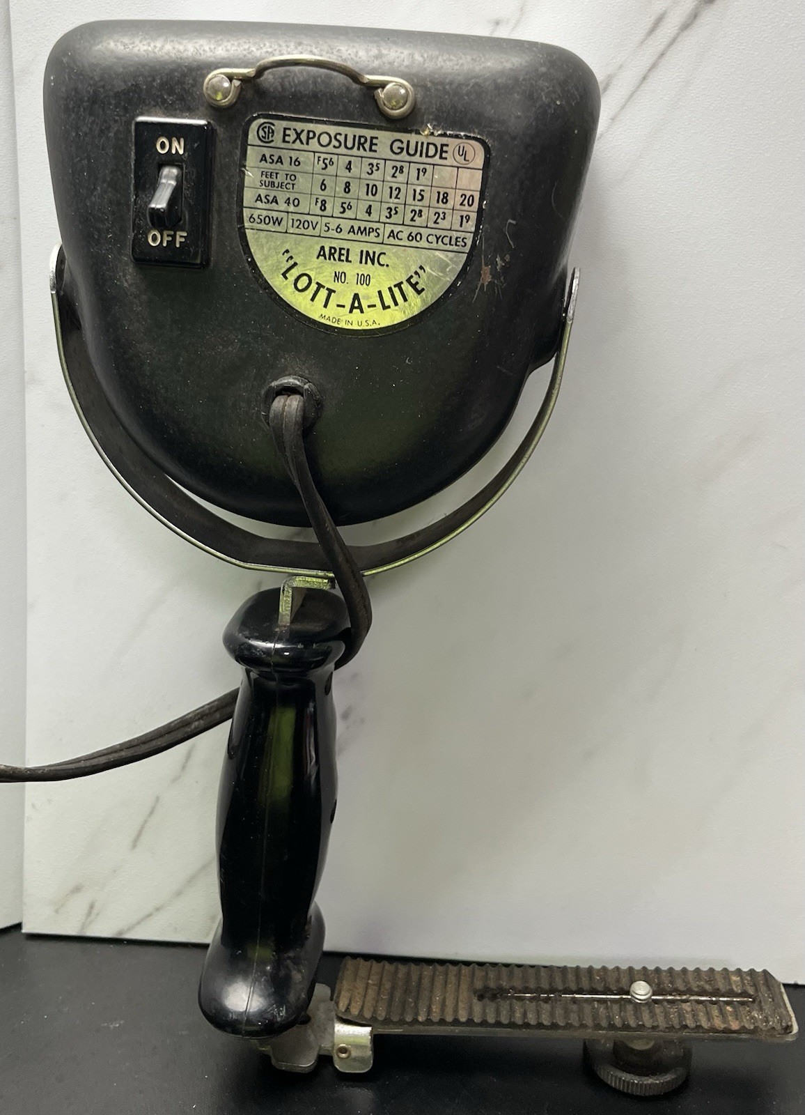 Vintage Arel Lott-A-Lite No 100 650W Studio Spotlight Industrial Works