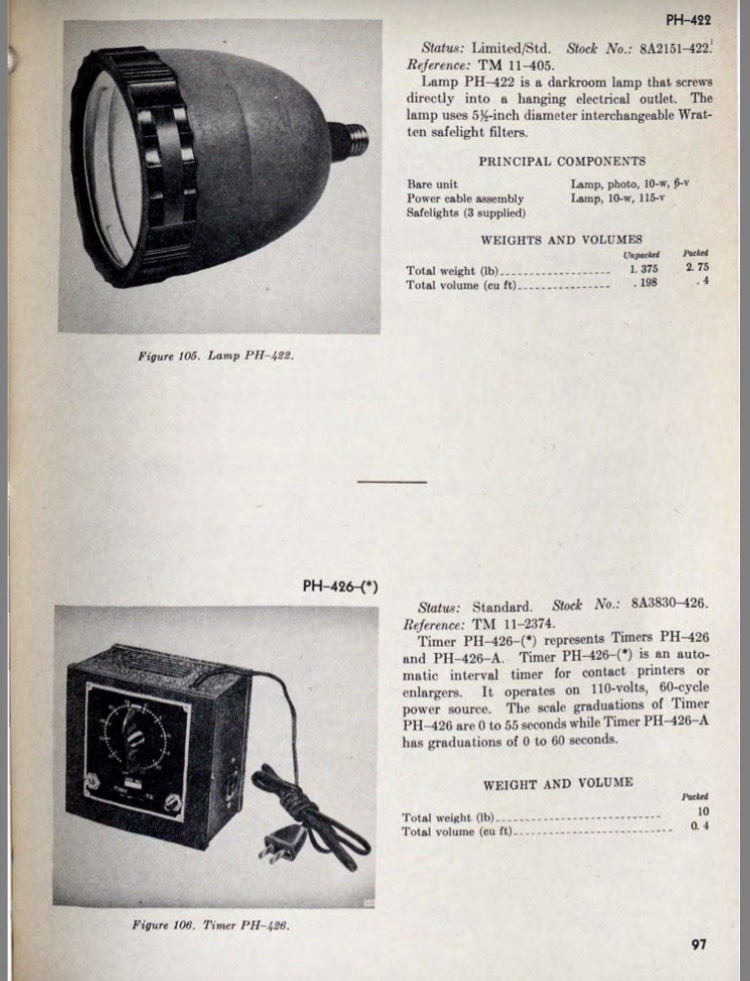 US Army WW II Signal Corps Camera Film Photo Timer PH-426-B Lektra S-3 Darkroom