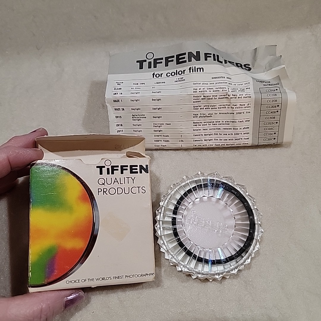 Vintage W Box 1983 ? Tiffen 58mm Black Filter Halation Diffusion Photography Col