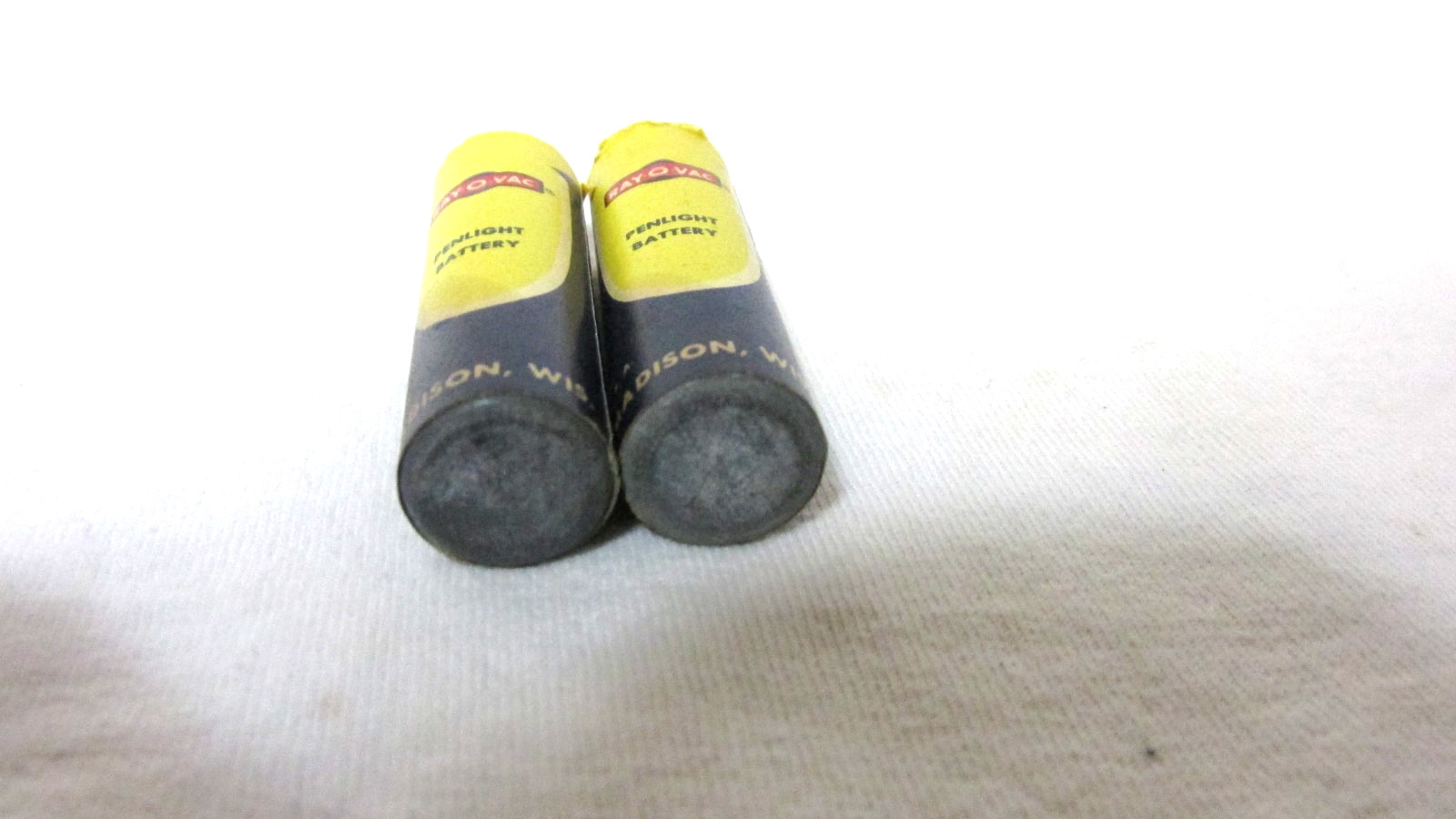 RAYOVAC AA BATTERIES PAPER COVERED marked 15 cents