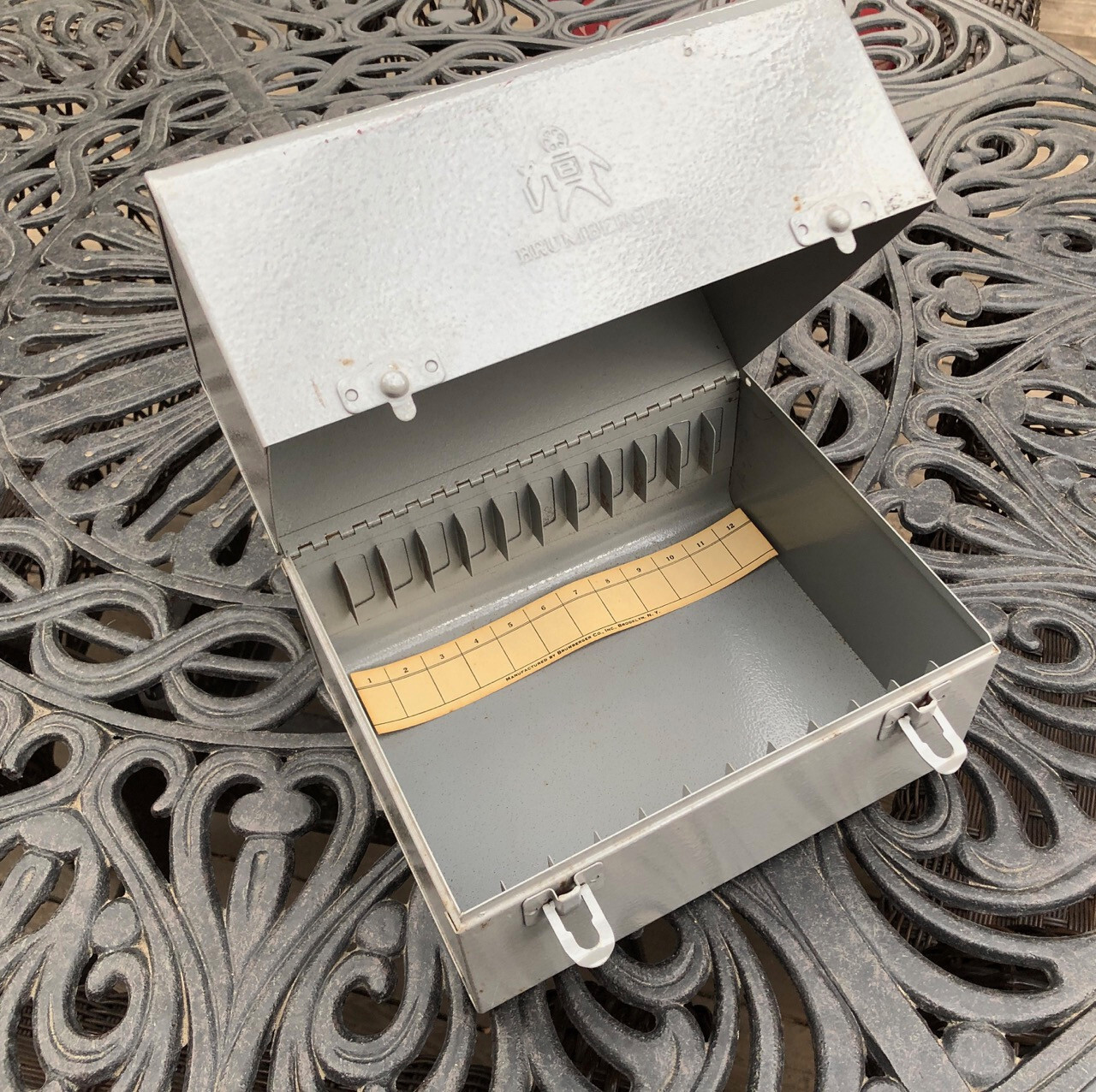 Brumberger Metal Storage Container For Film Reels