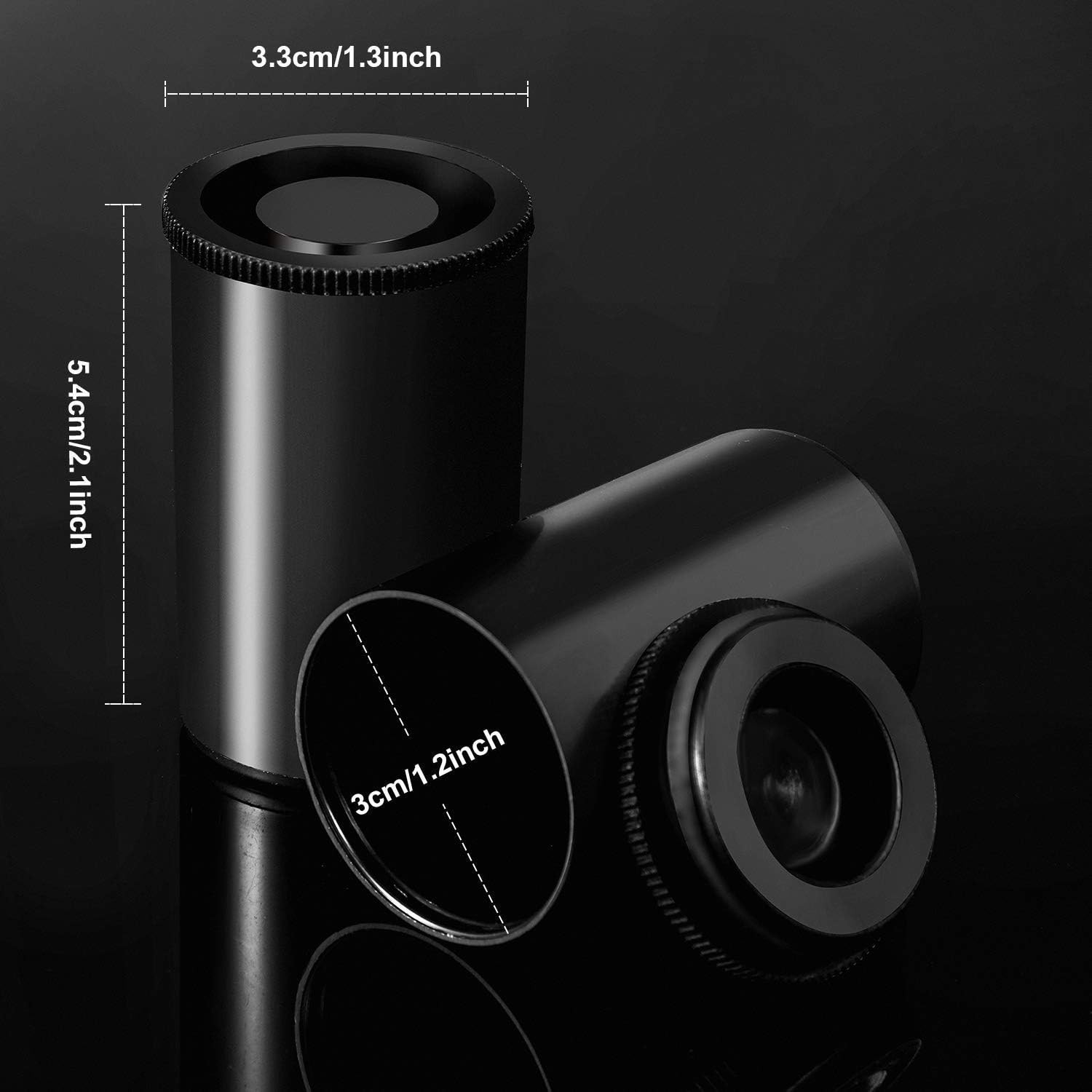 Film Canisters 35mm Empty 15 Pack Black Plastic Storage Container