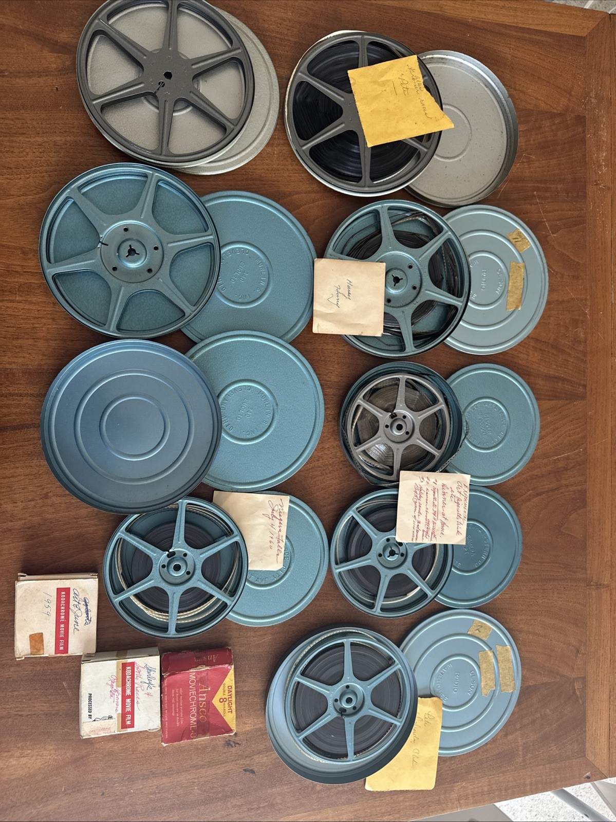 Vintage 8mm Films, Canisters, Reels, And Brumberger Carrying Case
