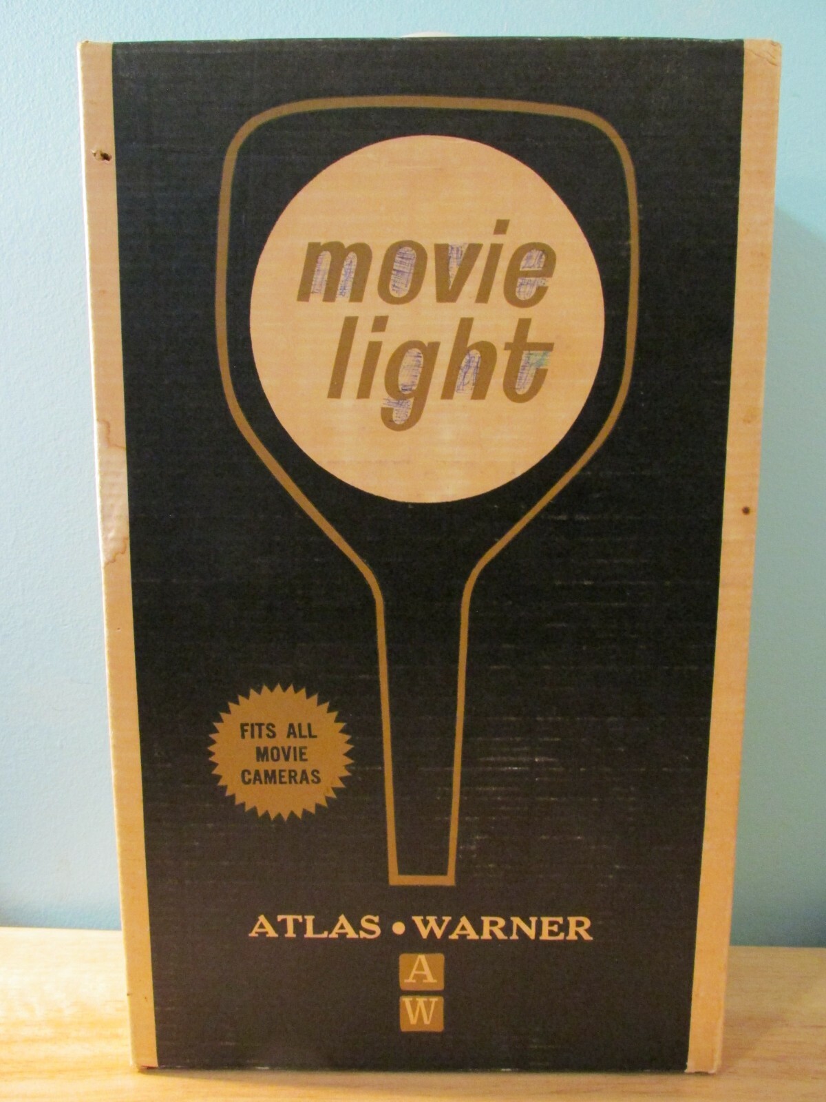 Vintage Atlas Warner Movie Light – electric plug-in – works