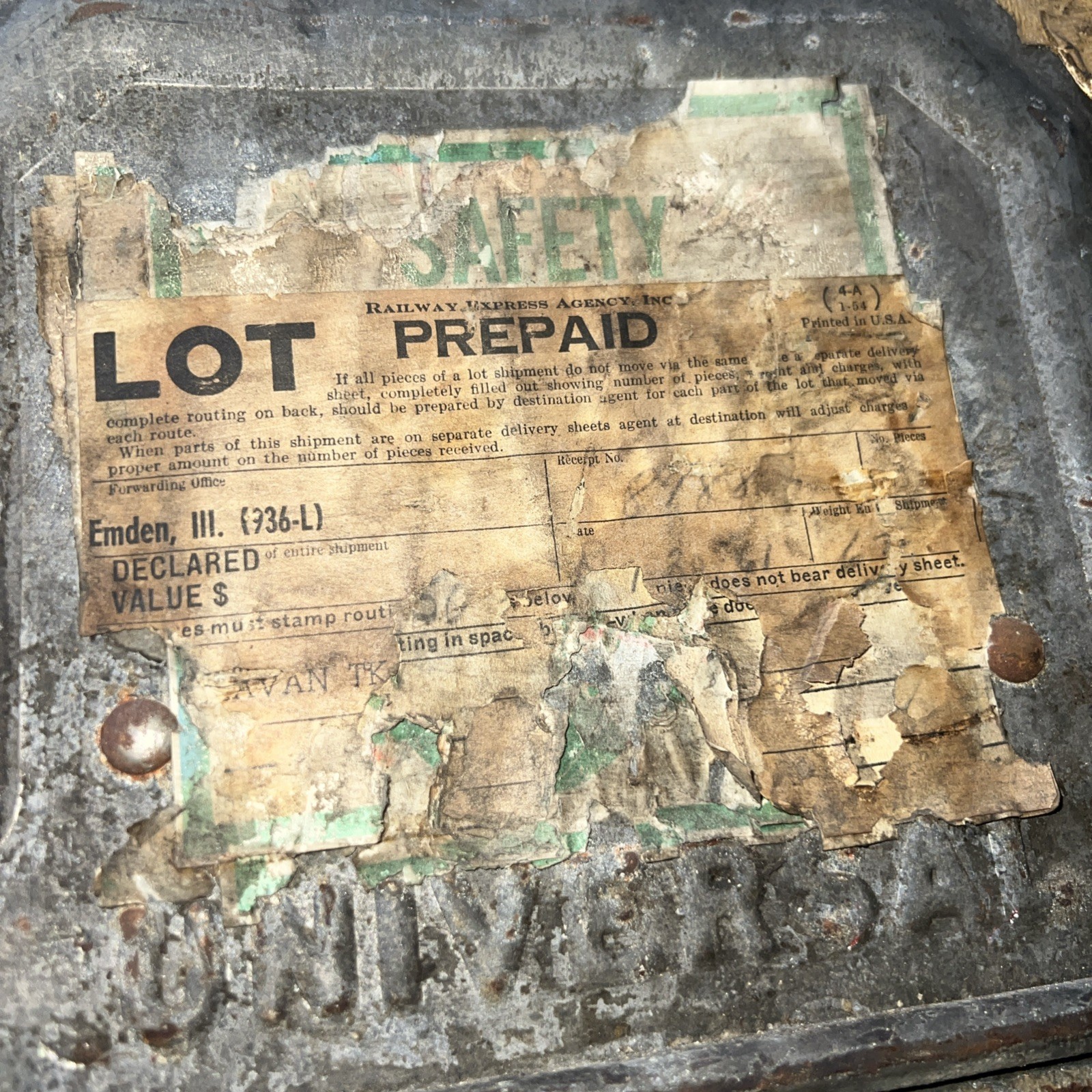 Vintage Goldberg Bros. Metal Two-Reel 35mm Movie Film Transport Case