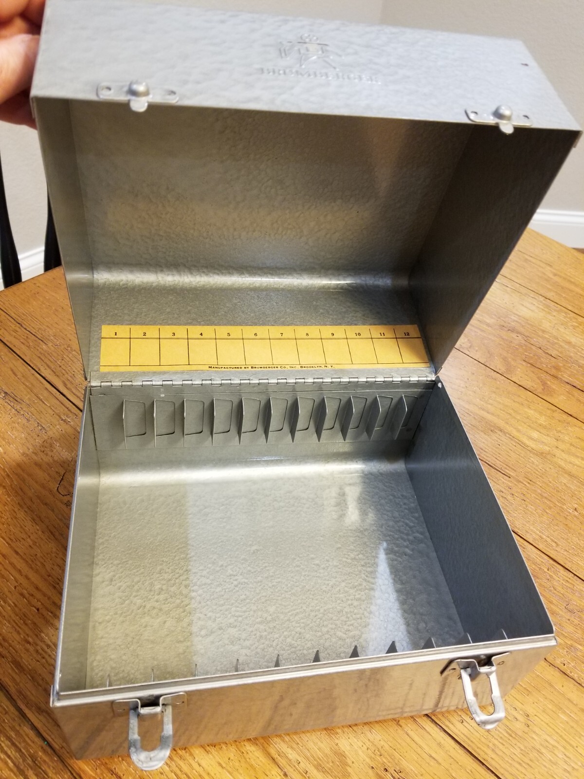 Brumberger Metal Carrying Case Holds 12 7″ Reels