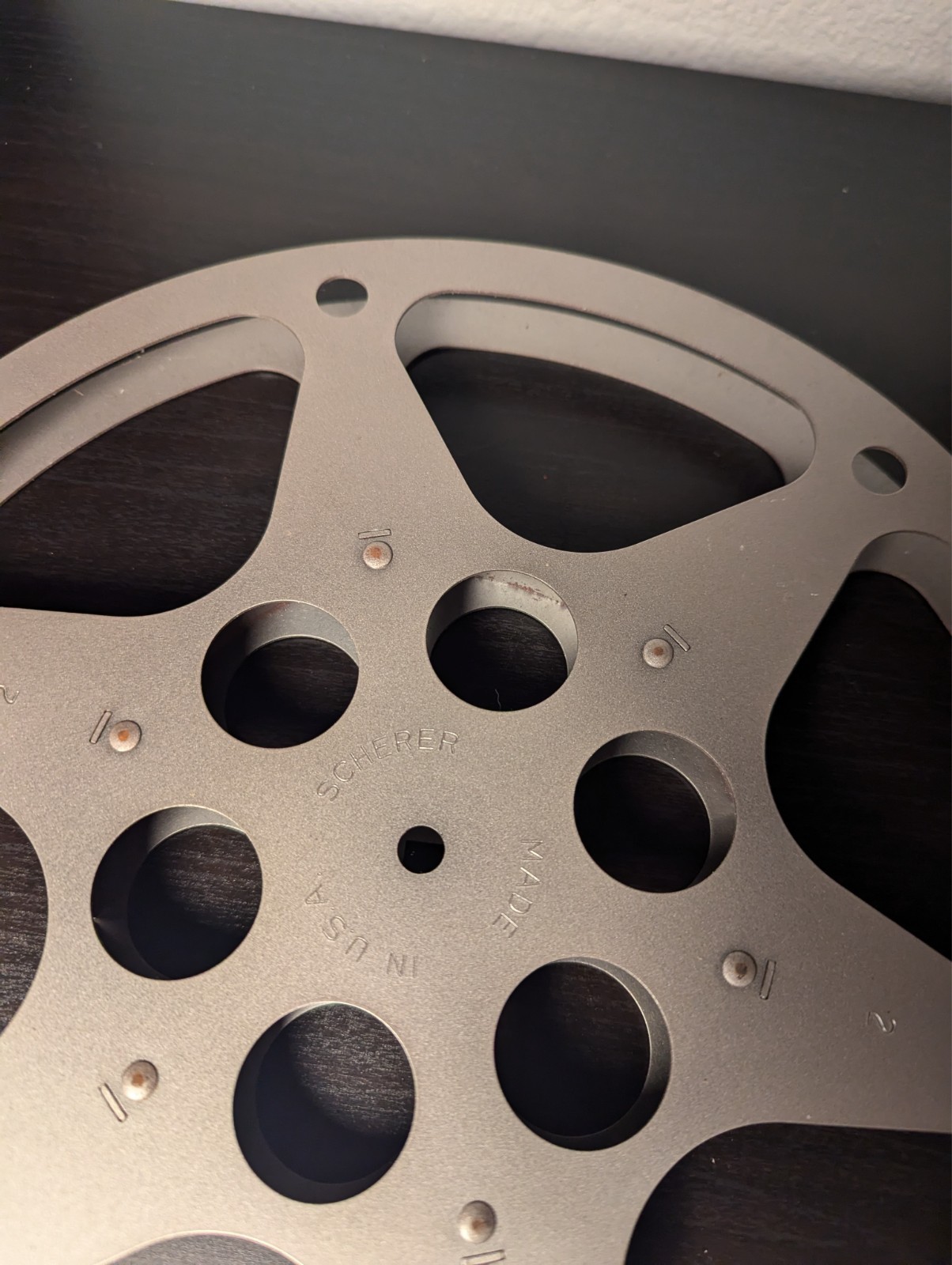 SCHERER 800′ 16MM FILM REEL 800ft cap – Made In USA – See Video