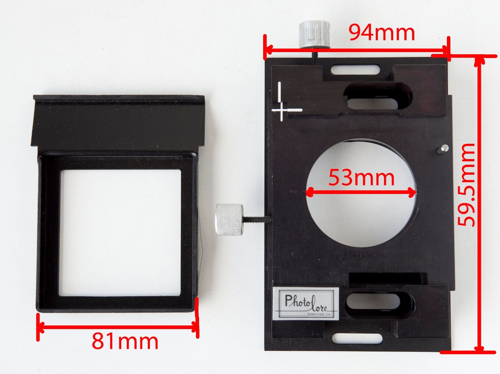 35mm Slide Copier/Duplicator Stage-Carrier. Ultra-Precise Screw Drive Positioner